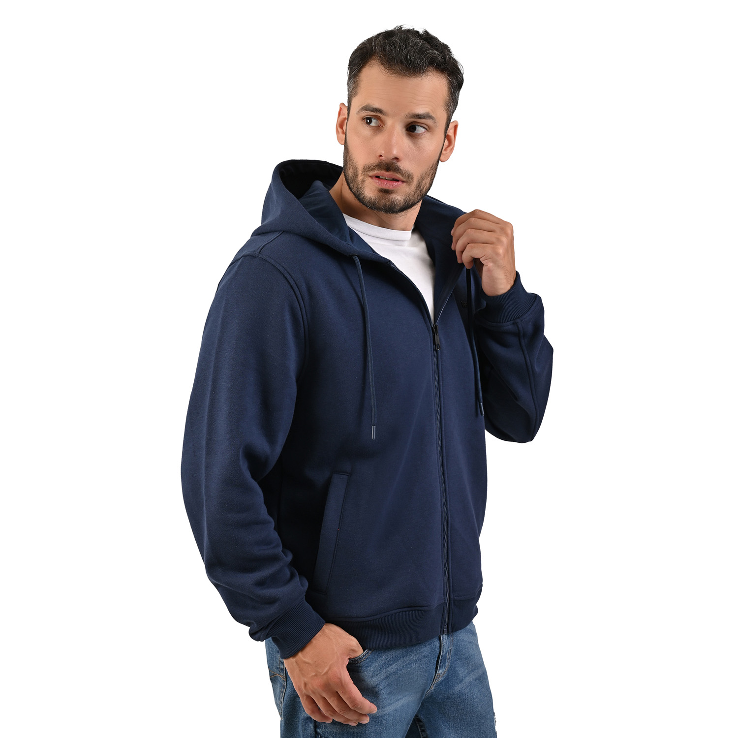 Foto 4 pulgar | Lee Sudadera Hoodie Estilo Urbano Para Caballero Con Cierre.