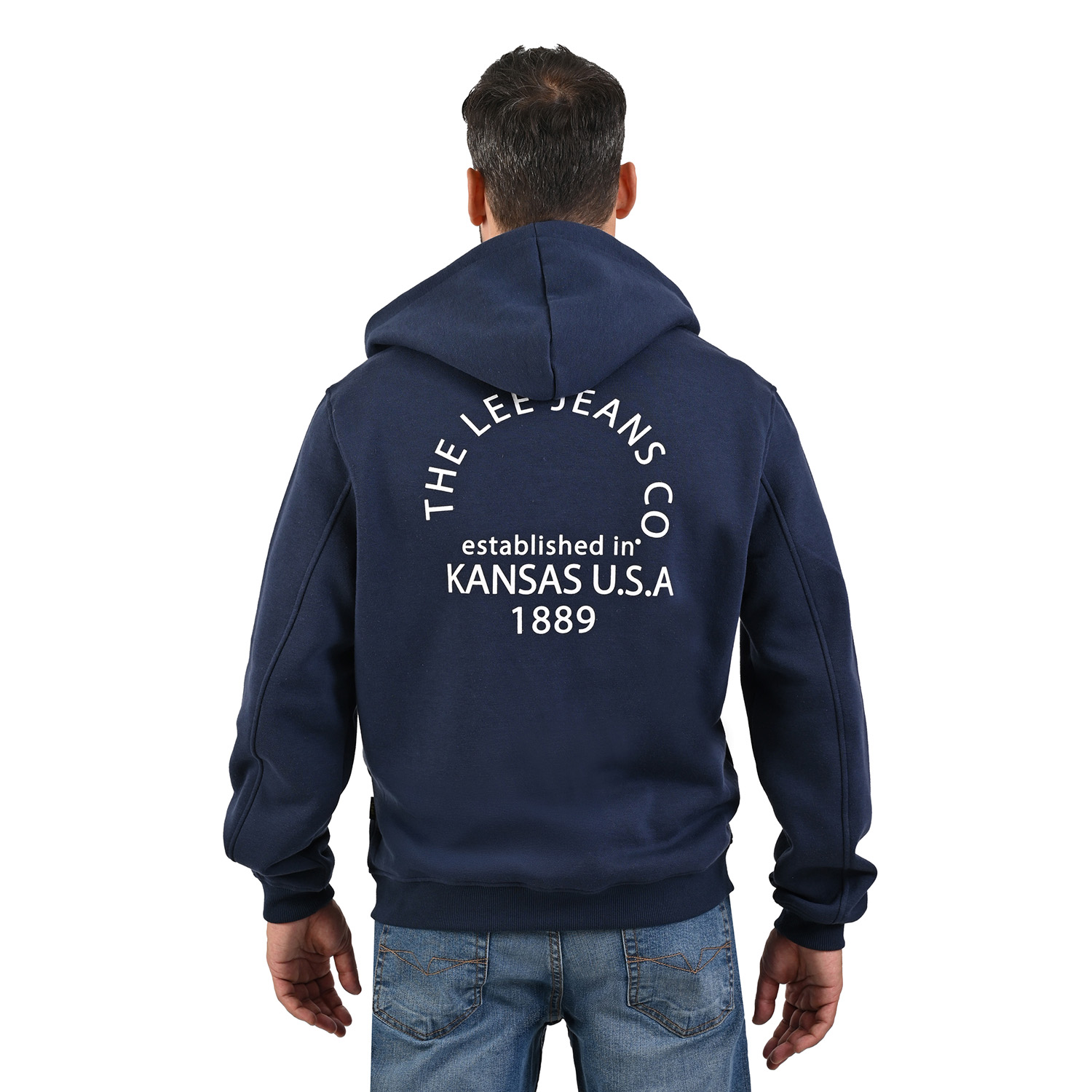 Foto 6 pulgar | Lee Sudadera Hoodie Estilo Urbano Para Caballero Con Cierre.