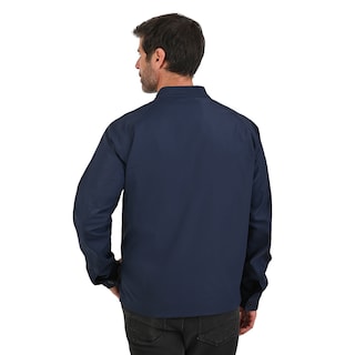 Foto 4 | Perry Ellis Chamarra Casual Para Caballero Con Cuello Mao Y Cierre Frontal En Color Marino.