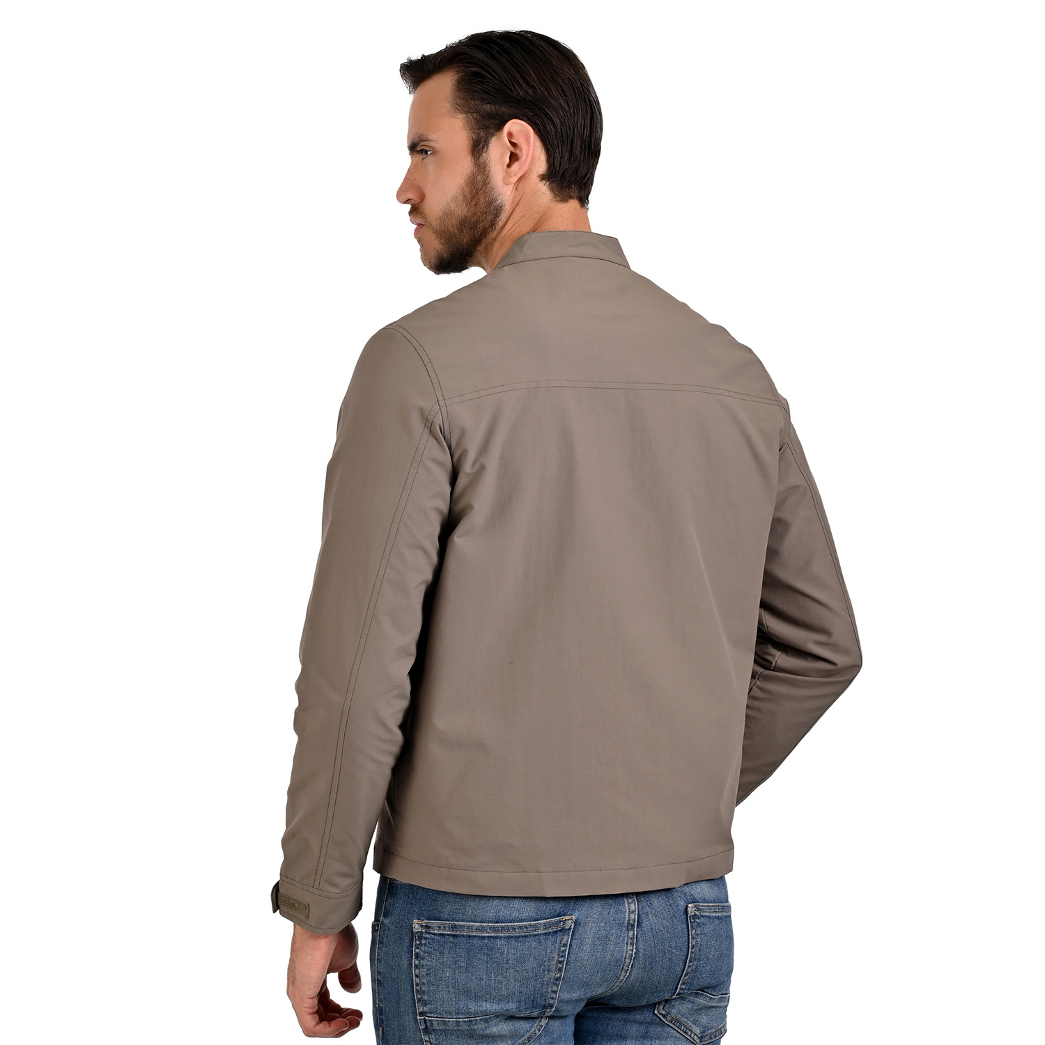 Foto 5 pulgar | Lee Chamarraligera Para Caballero En Color Taupe Con Cuello Mao.
