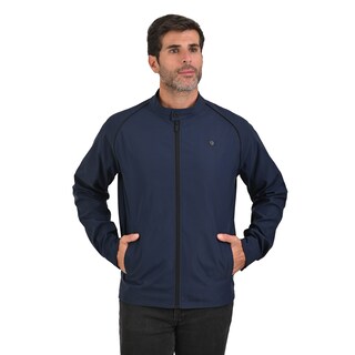 Foto 1 | Perry Ellis Chamarra Casual Para Caballero Con Cuello Mao Y Cierre Frontal En Color Marino.