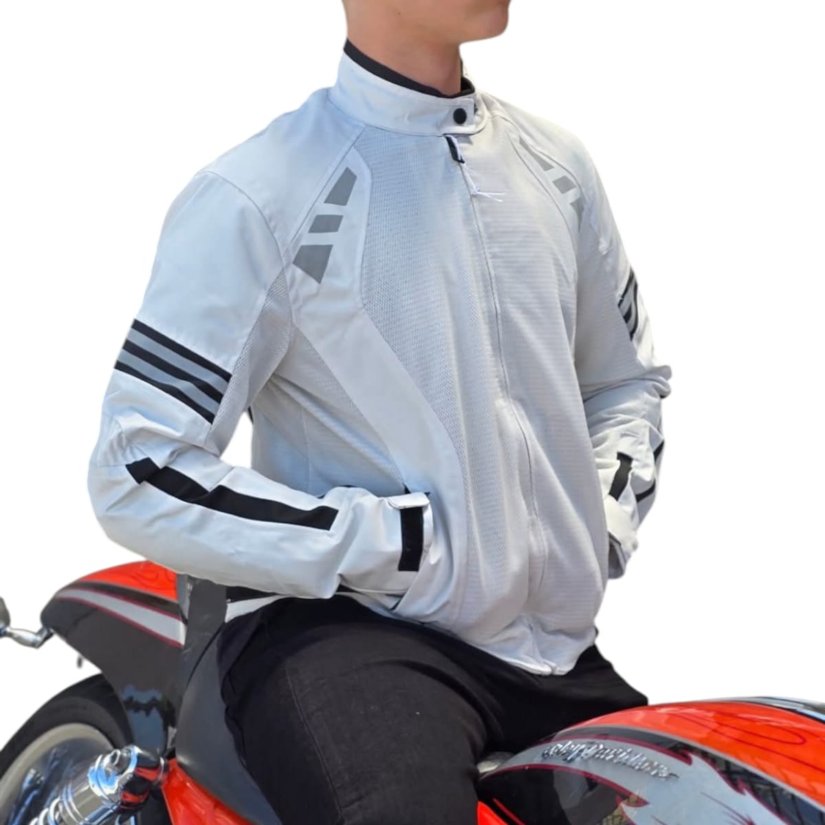 Foto 3 pulgar | Chamarra Moto Para Hombre, Impermeable, Con Protecciones, Biker
