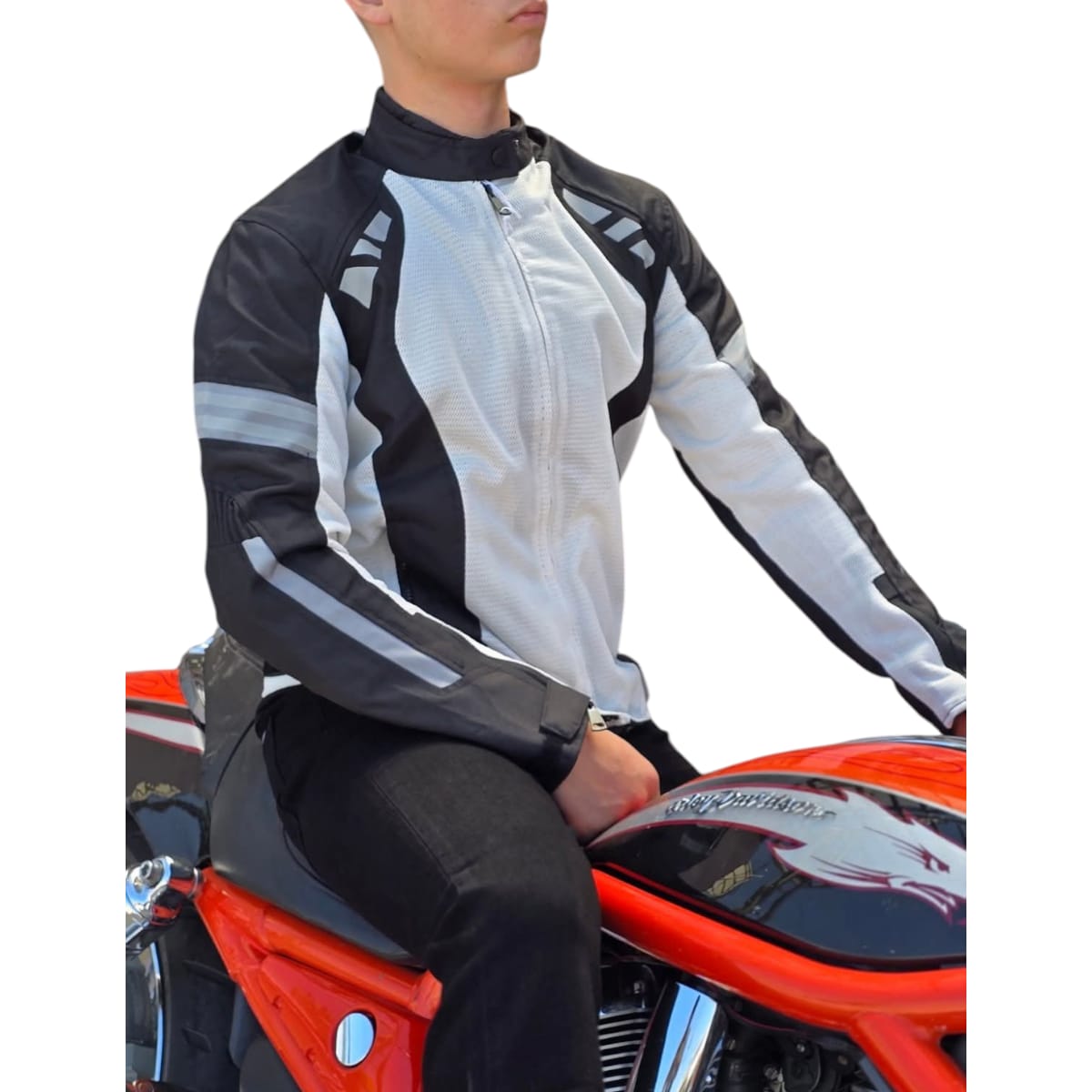 Foto 3 pulgar | Chamarra Moto Para Hombre, Impermeable, Con Protecciones, Biker