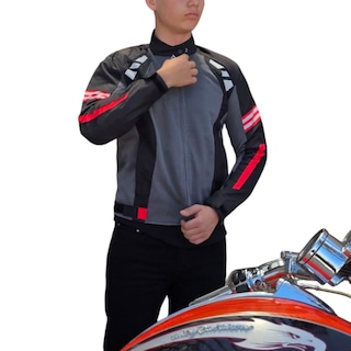 Foto 4 | Chamarra Moto Para Hombre, Impermeable, Con Protecciones, Biker