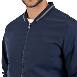 Foto 5 | Lee Chamarra Tipo Bomber Casual Para Caballero En Azul Marino.