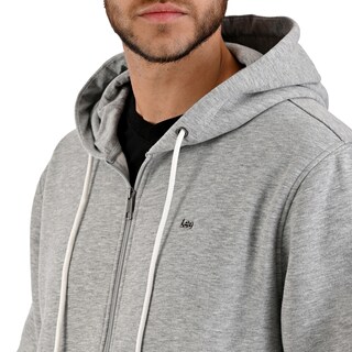 Foto 6 | Lee Sudadera Hoodie Gris Para Caballero Con Cierre Y Estampado En Espalda.