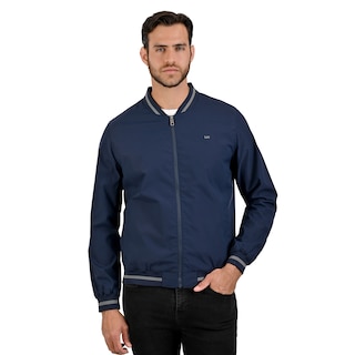 Foto 1 | Lee Chamarra Tipo Bomber Casual Para Caballero En Azul Marino.