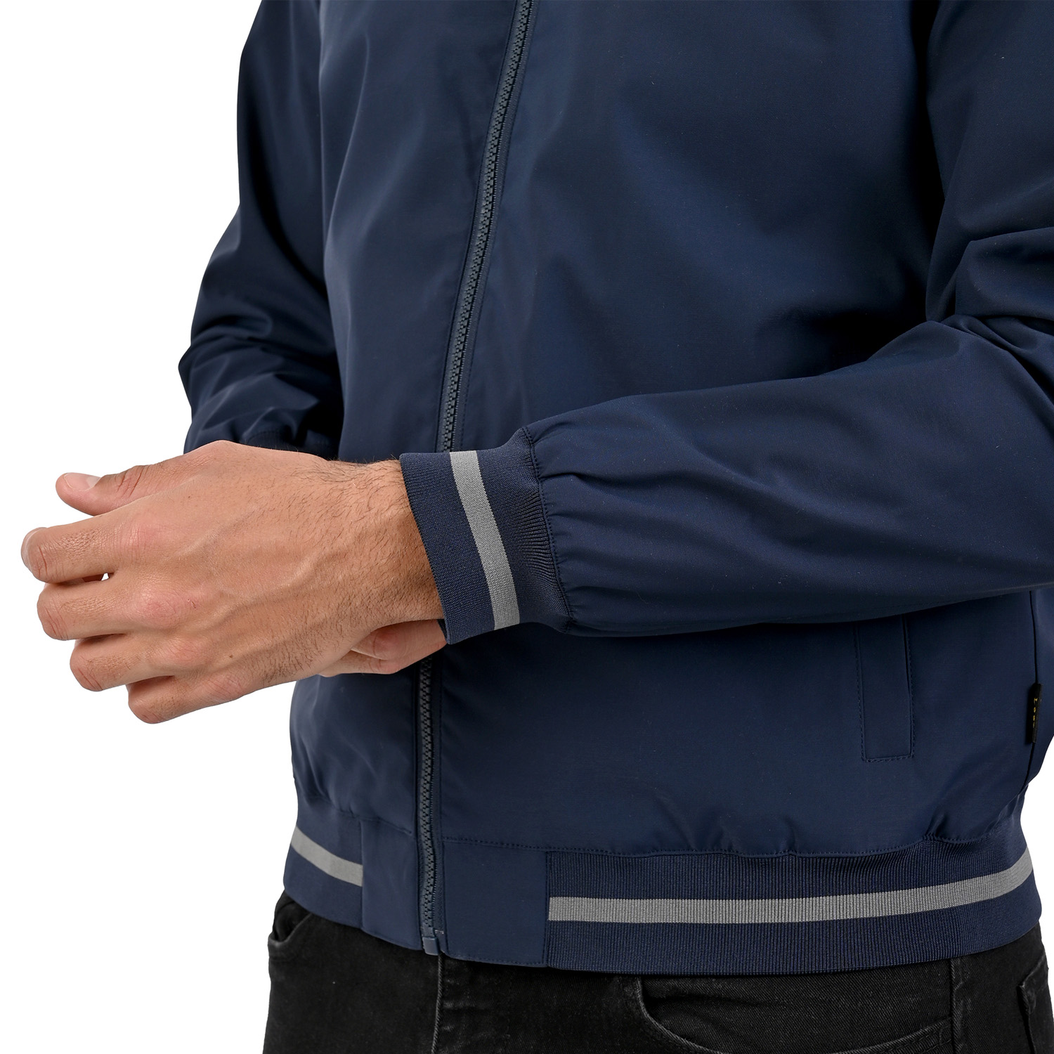 Foto 7 pulgar | Lee Chamarra Tipo Bomber Casual Para Caballero En Azul Marino.