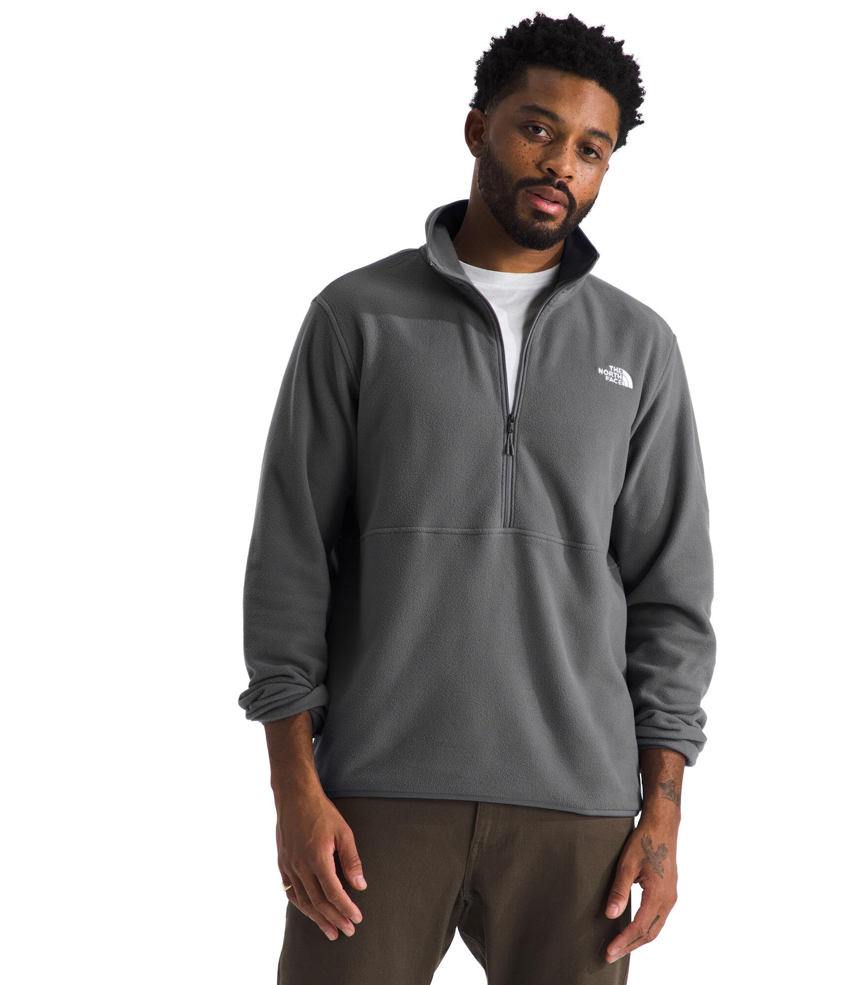 Foto 2 pulgar | Jersey De Forro Polar The North Face Glacier Para Hombre Smoked Pearl M - Venta Internacional.