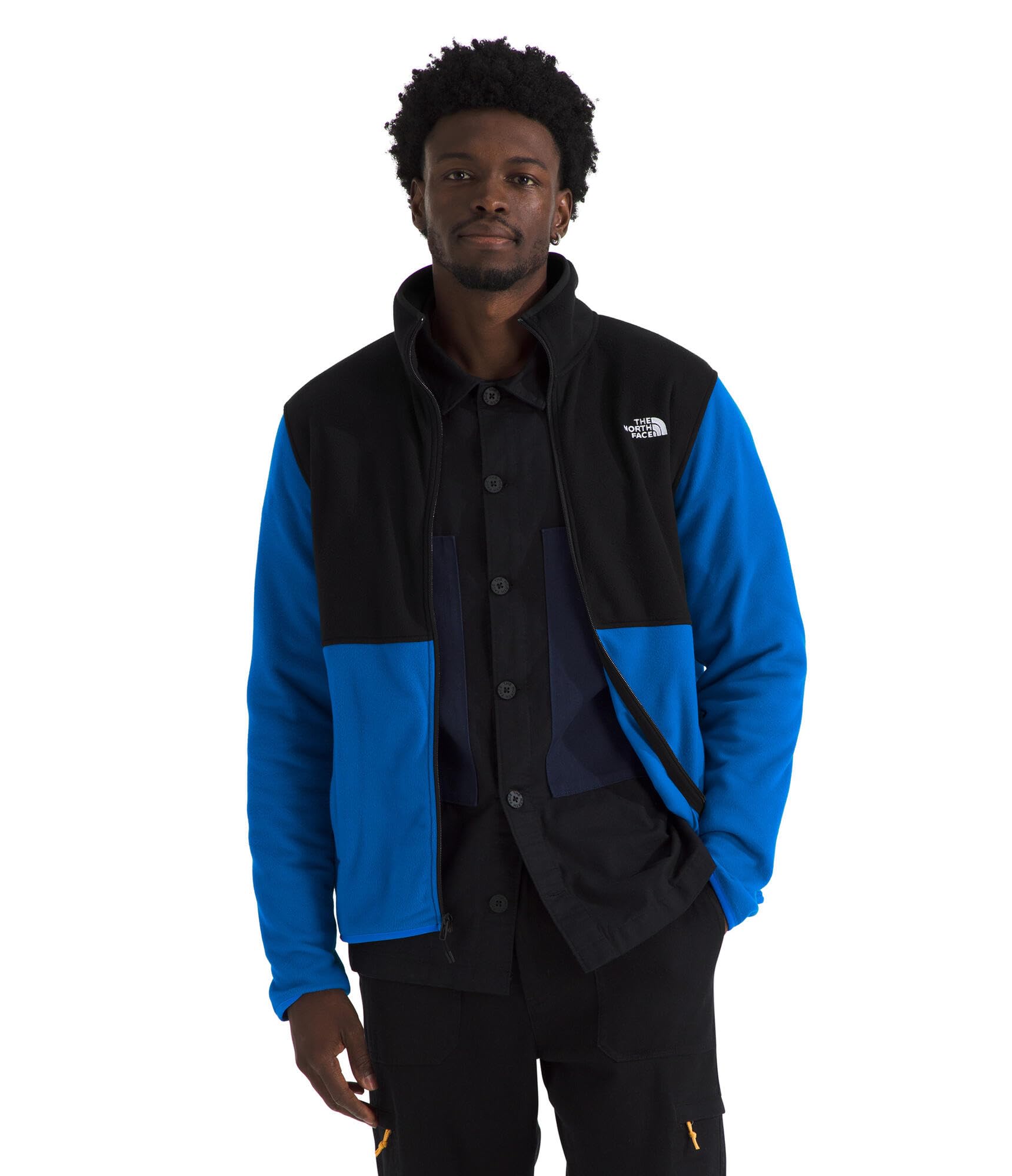 Foto 1 | Chaqueta Polar The North Face Glacier Para Hombre Hero Blue/tnf Black - Venta Internacional.