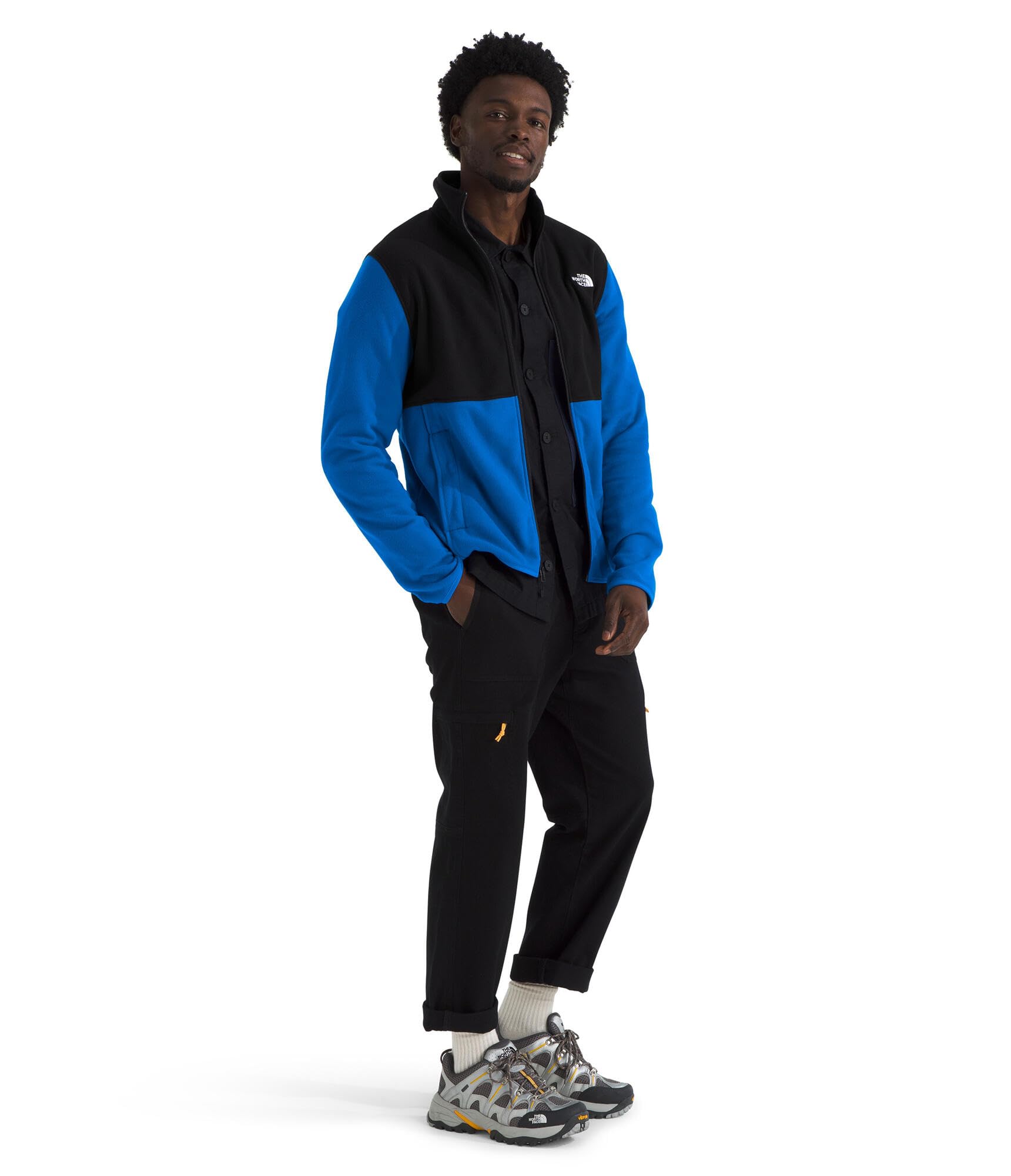 Foto 5 pulgar | Chaqueta Polar The North Face Glacier Para Hombre Hero Blue/tnf Black - Venta Internacional.