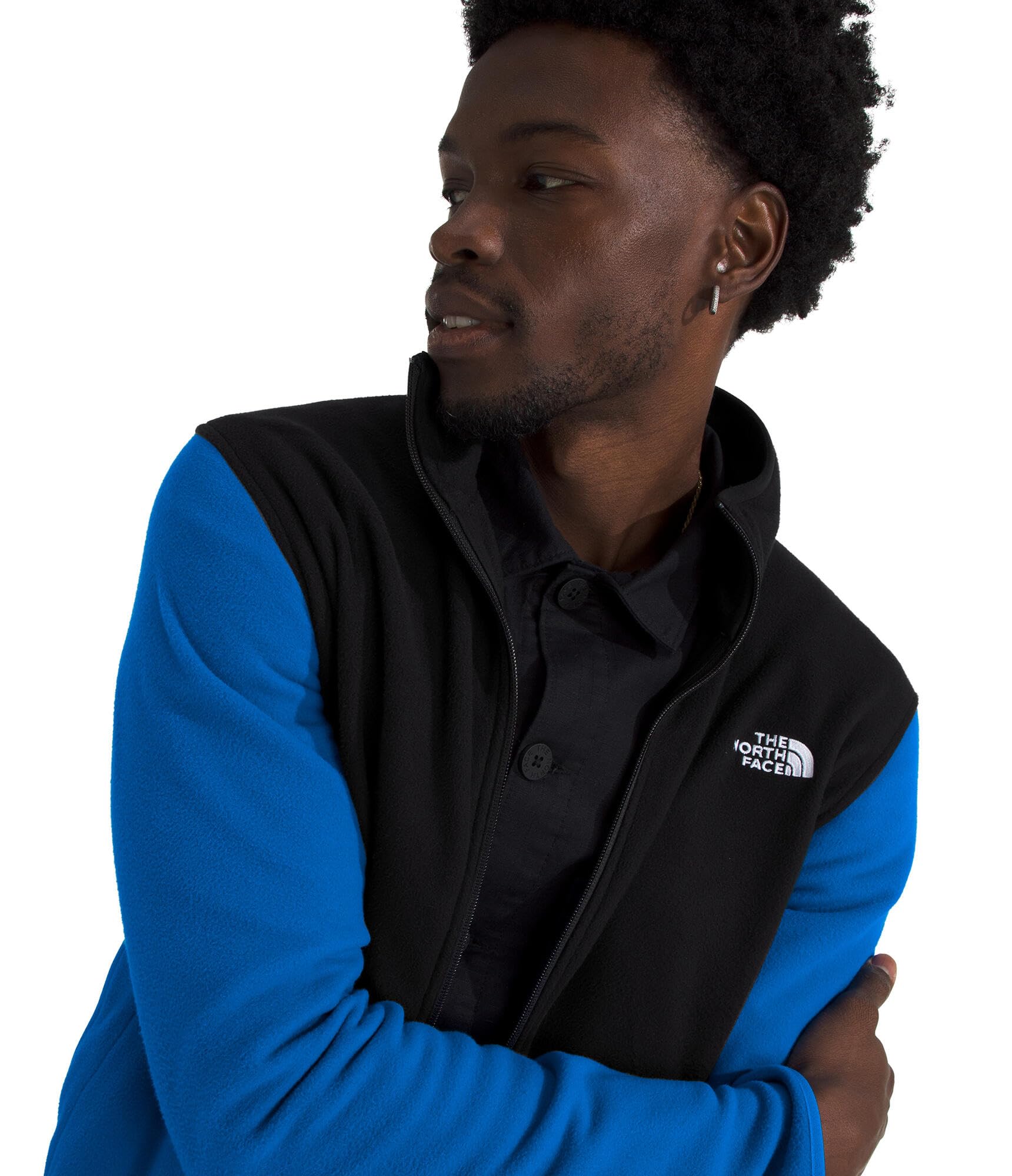 Foto 6 pulgar | Chaqueta Polar The North Face Glacier Para Hombre Hero Blue/tnf Black - Venta Internacional.