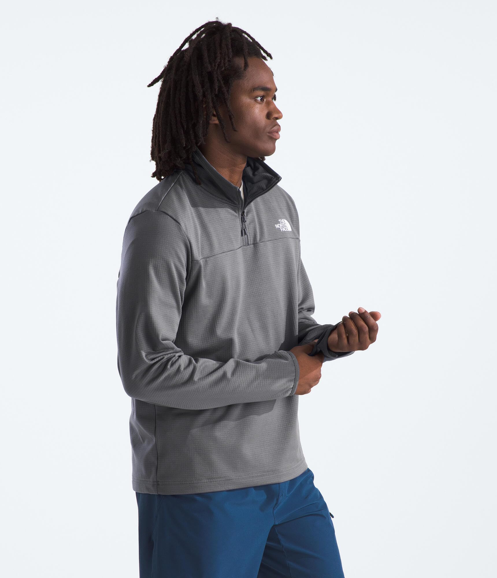 Foto 4 pulgar | Chaqueta Polar The North Face Cedar Trail Grid Para Hombre Smoked Pearl - Venta Internacional.