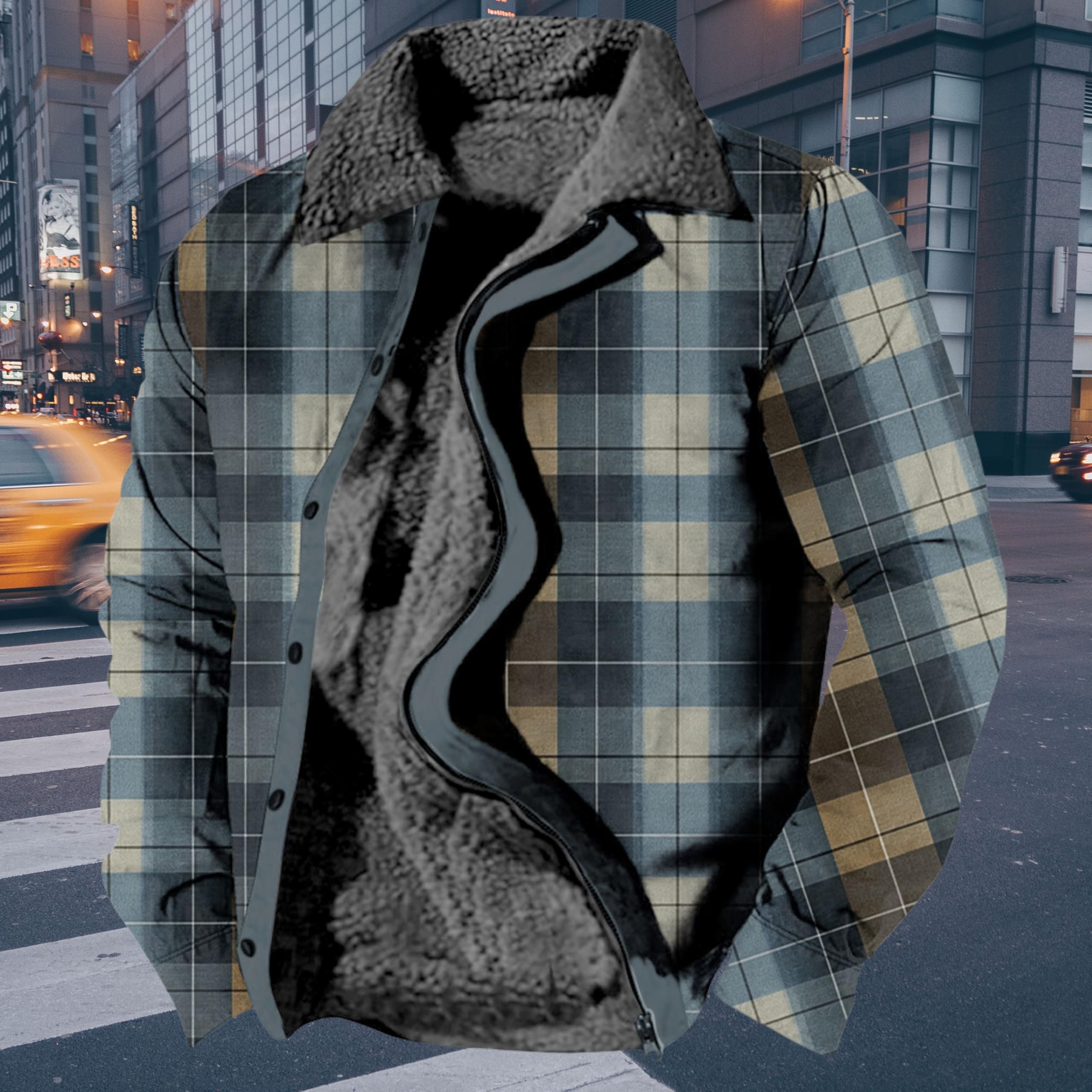 Foto 4 pulgar | Chaqueta Zocavia Western Aztec Fleece Para Hombre, Color Azul Marino, Talla L - Venta Internacional.