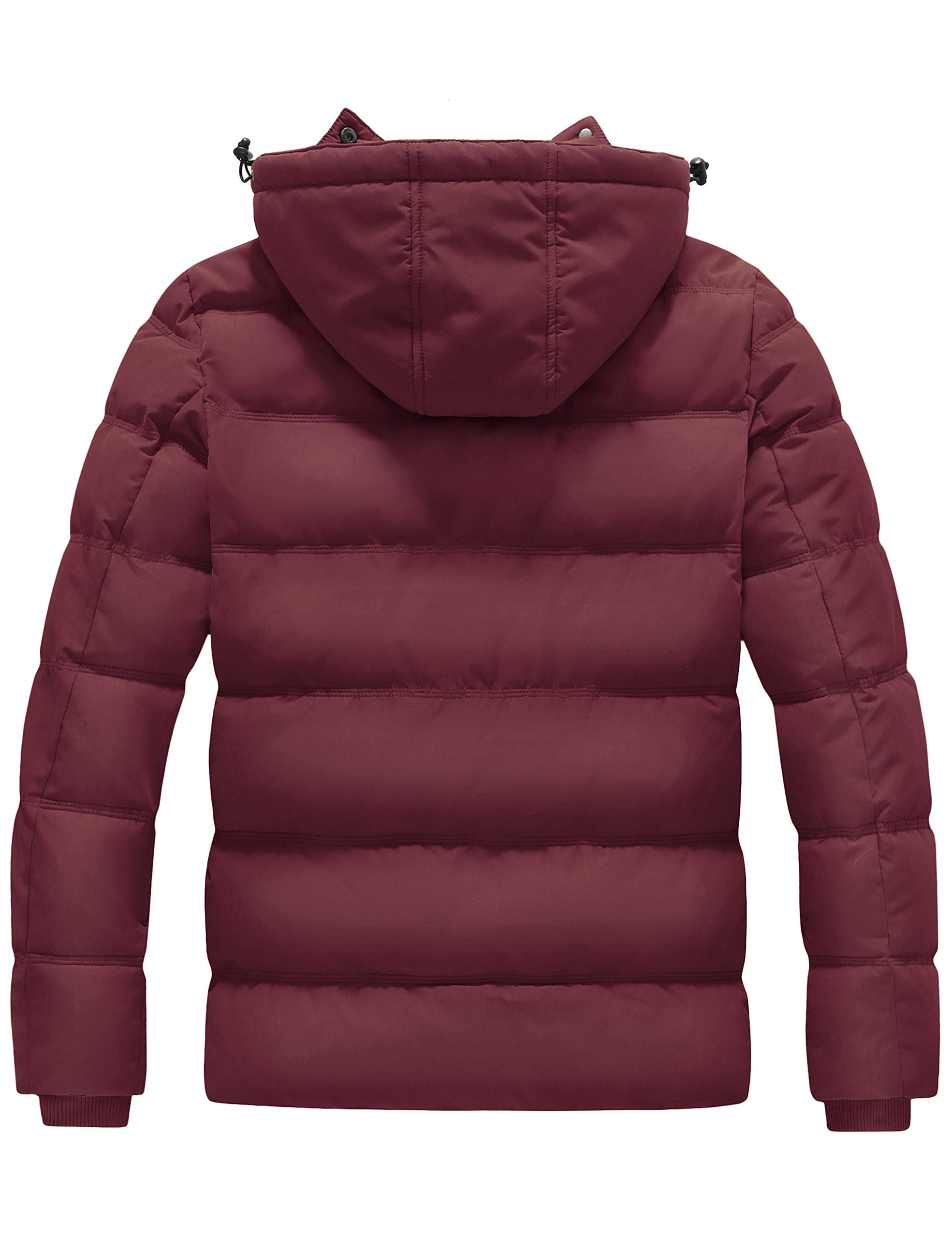 Foto 3 pulgar | Chaqueta Acolchada Wantdo Thicken De Invierno Para Hombre, Color Vino S - Venta Internacional.
