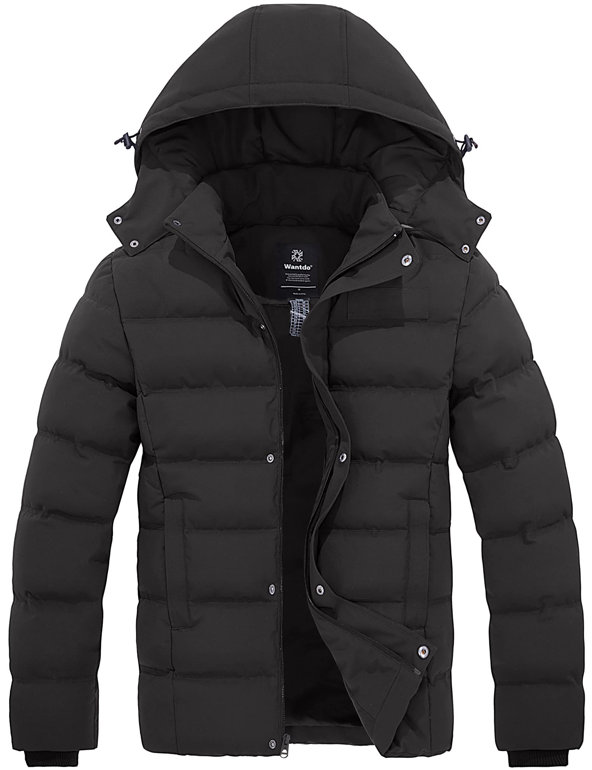 Foto 2 pulgar | Abrigo De Invierno Wantdo Classic Thicken Warm Bubble Para Hombre, Gris Oscuro - Venta Internacional.