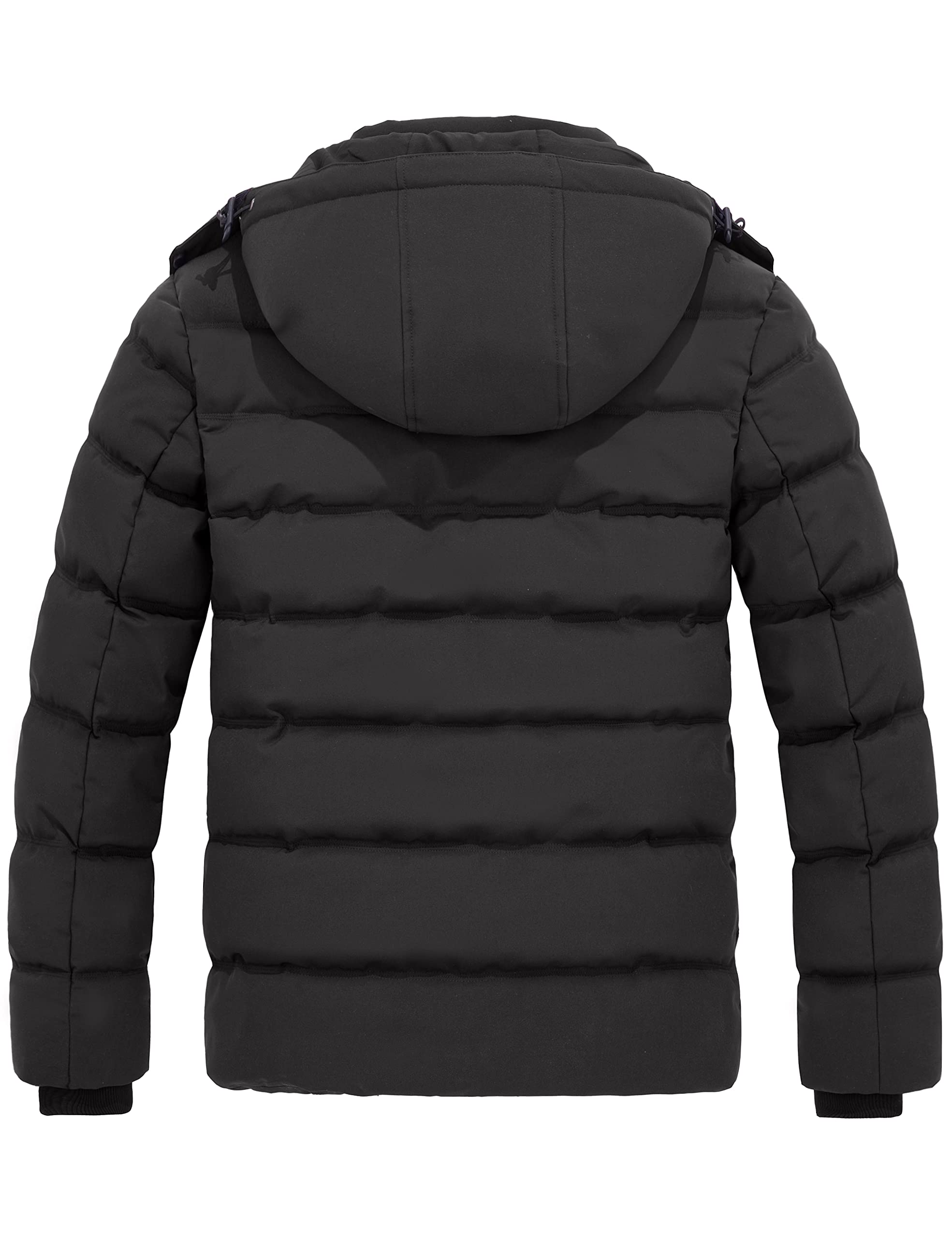 Foto 3 pulgar | Abrigo De Invierno Wantdo Classic Thicken Warm Bubble Para Hombre, Gris Oscuro - Venta Internacional.