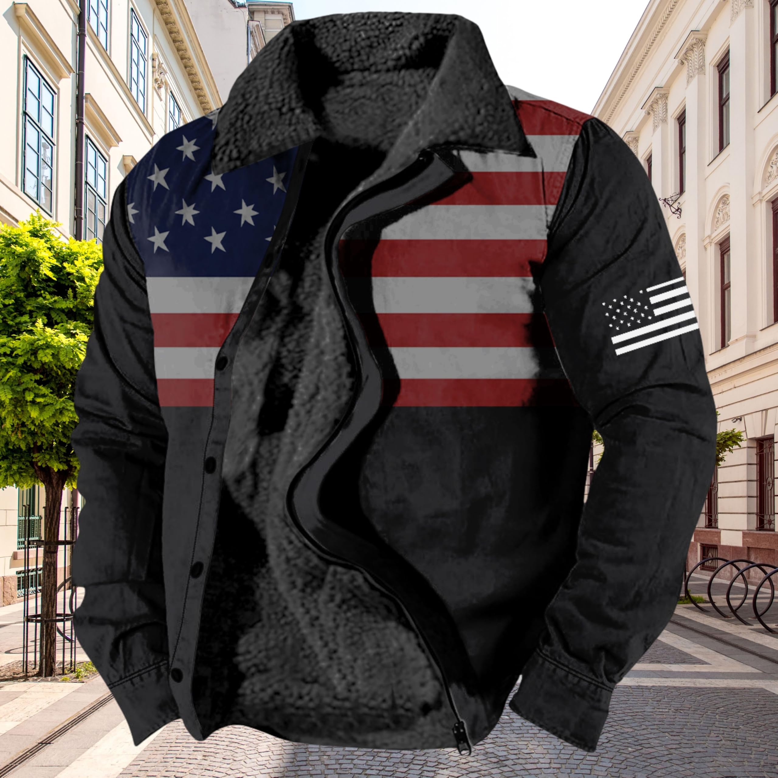 Foto 2 | Chaqueta Zocavia Western Aztec Fleece Para Hombre Otoño-invierno 4xl - Venta Internacional.