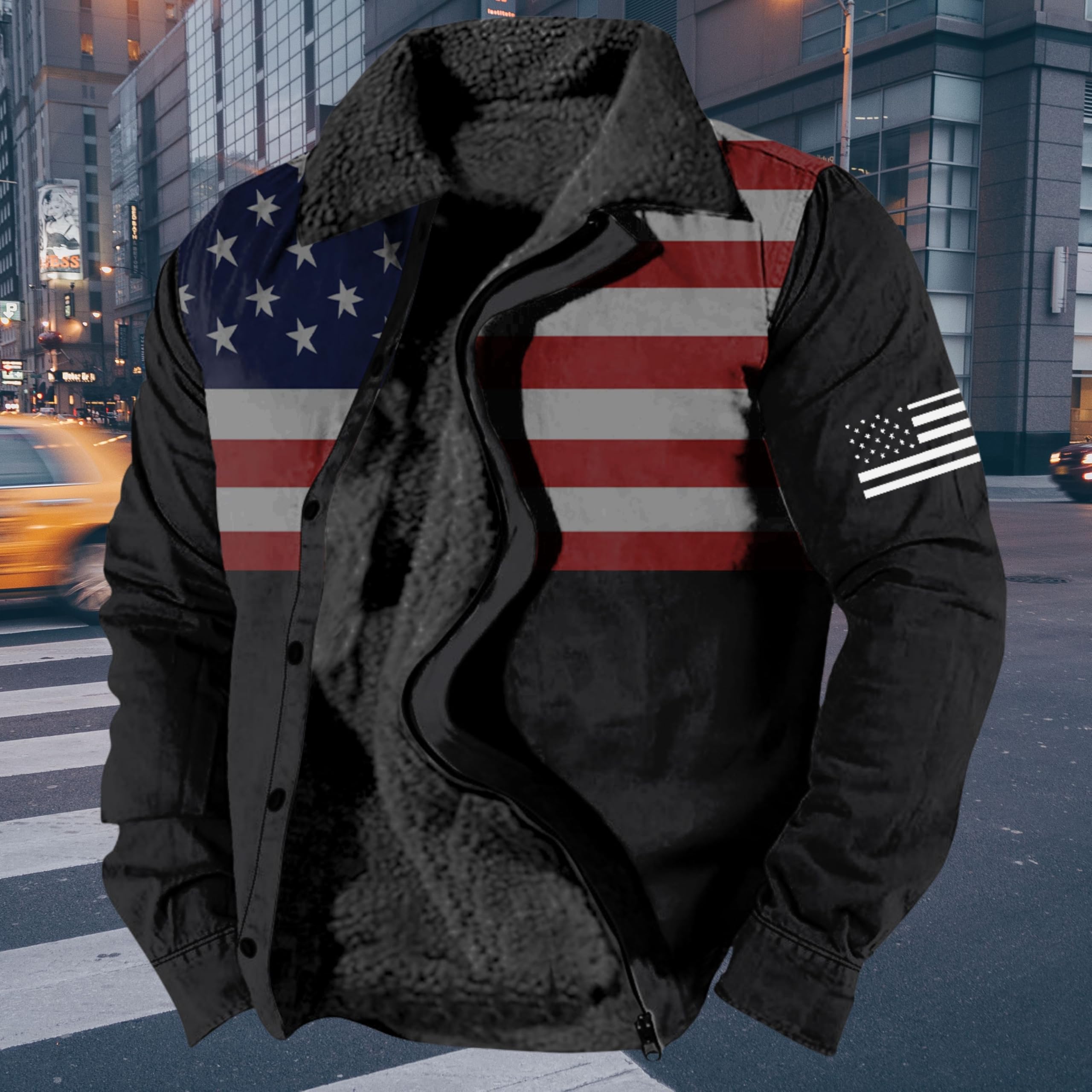 Foto 3 | Chaqueta Zocavia Western Aztec Fleece Para Hombre Otoño-invierno 4xl - Venta Internacional.