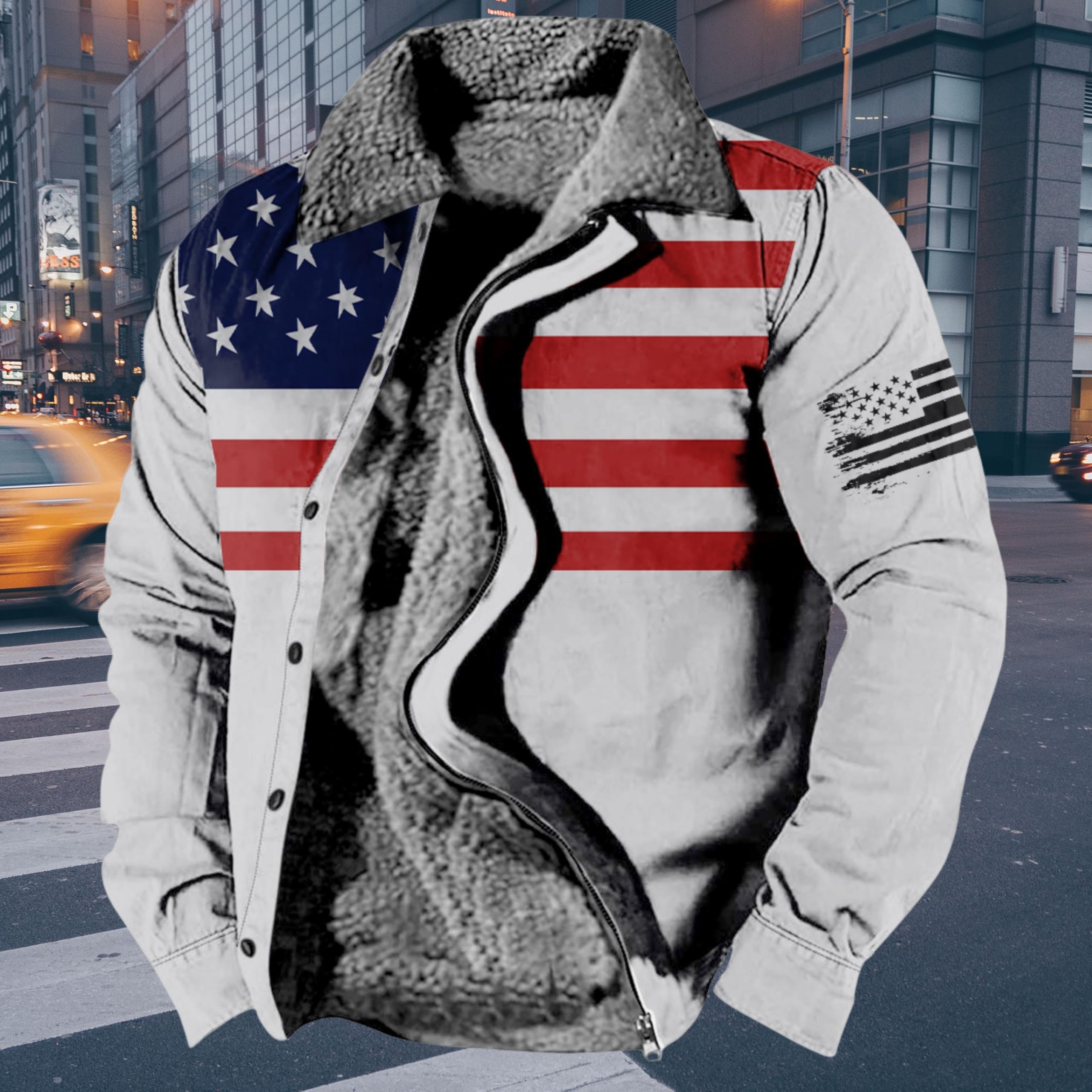 Foto 4 pulgar | Chaqueta Zocavia Western Aztec Fleece Para Hombre Otoño-invierno - Venta Internacional.