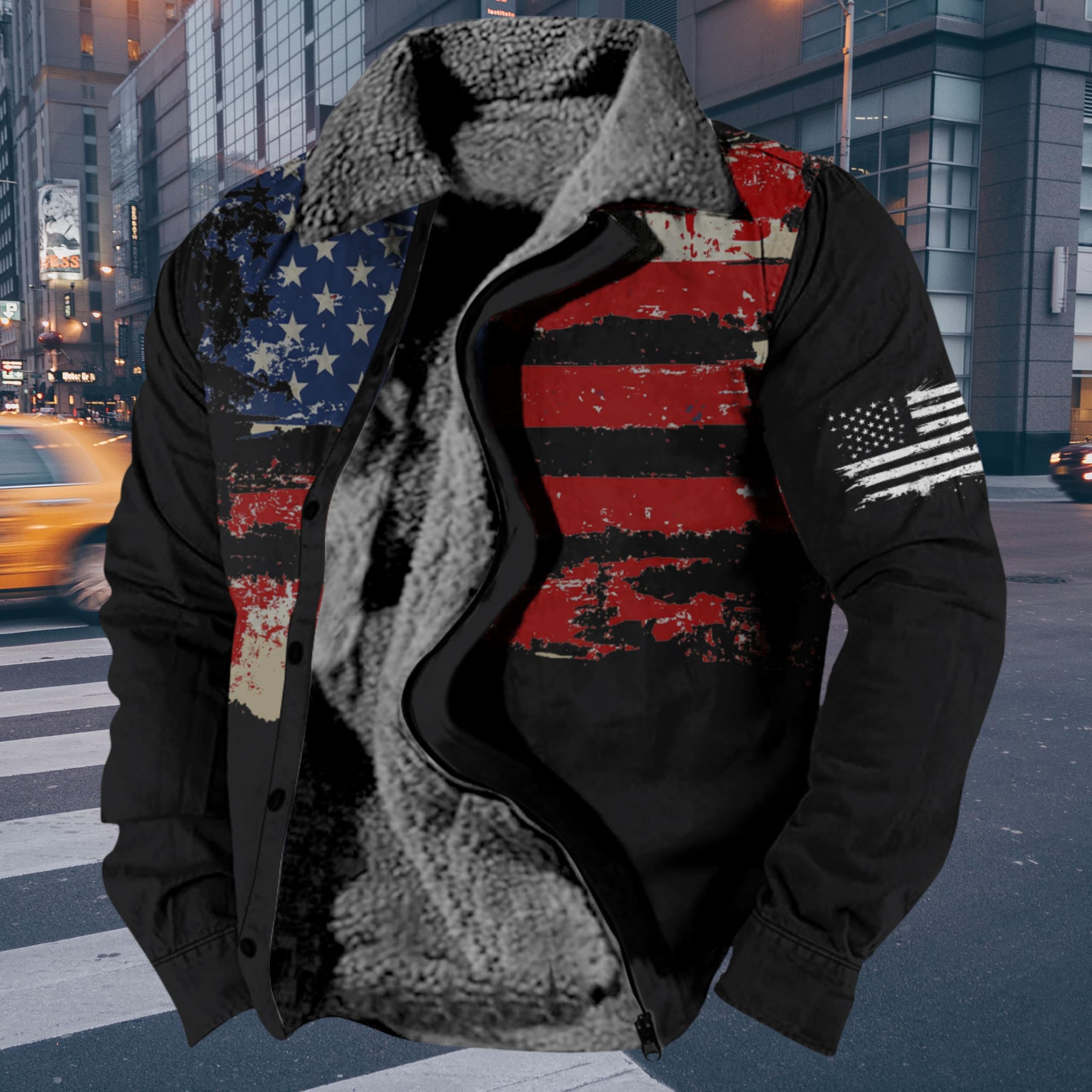 Foto 4 pulgar | Chaqueta Zocavia Western Aztec Fleece Para Hombre Otoño-invierno M - Venta Internacional.