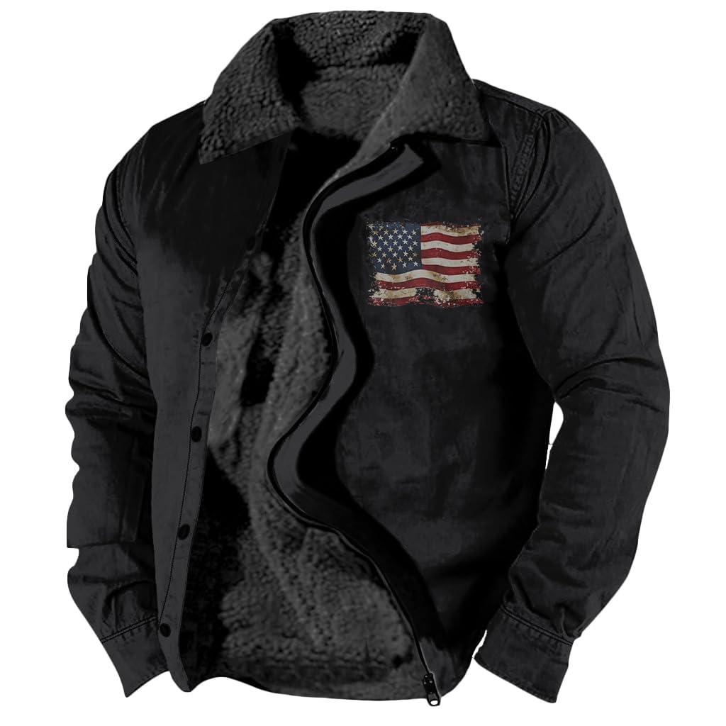 Foto 2 pulgar | Chaqueta Zocavia Western Aztec Fleece Para Hombre Negra 4xl - Venta Internacional.