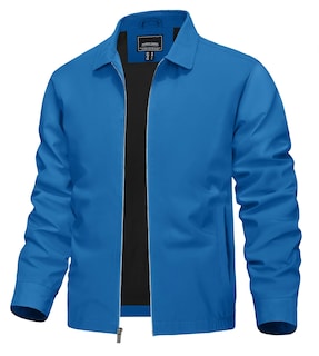 Foto 1 | Chaqueta Tacvasen Ligera A Prueba De Viento Para Hombre Azul Verde - Venta Internacional.