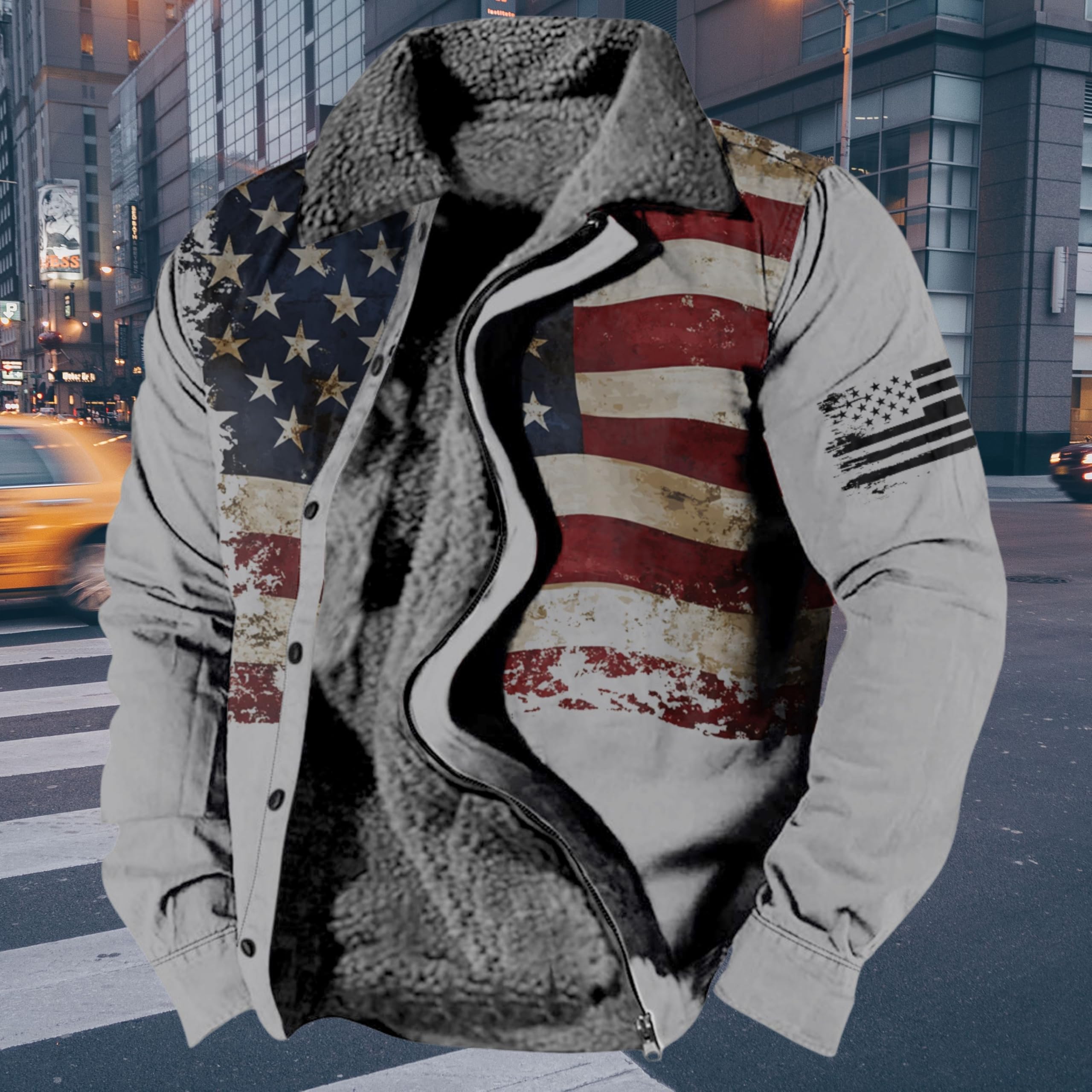 Foto 4 pulgar | Chaqueta Zocavia Western Aztec Fleece Para Hombre Otoño-invierno 3xl - Venta Internacional.