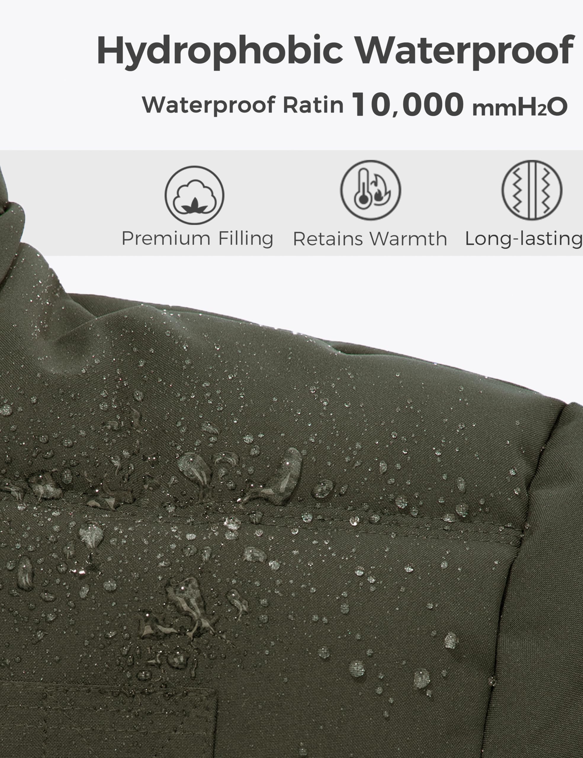 Foto 5 | Chaqueta Acolchada De Algodón Grueso Para Invierno, De Coat Wantdo, Para Hombre - Venta Internacional.