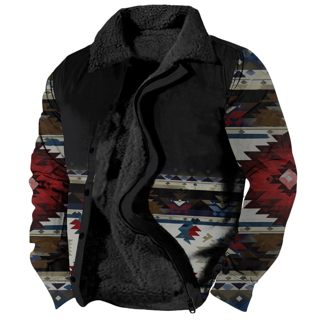 Foto 2 pulgar | Chaqueta Zocavia Western Aztec Fleece Para Hombre Otoño-invierno L - Venta Internacional.
