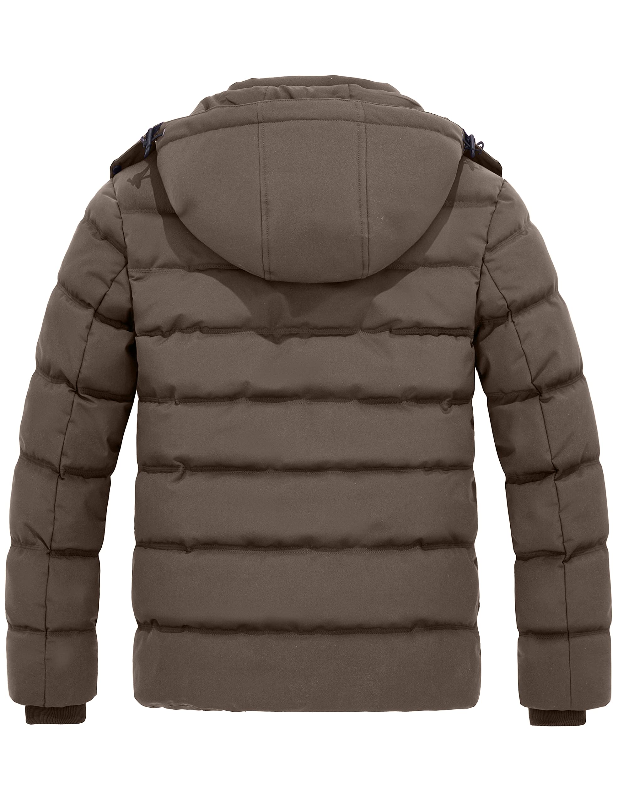 Foto 3 pulgar | Ropa De Abrigo Aislante Para Hombre Coat Wantdo, Gruesa Y Acolchada, Color Marrón - Venta Internacional.