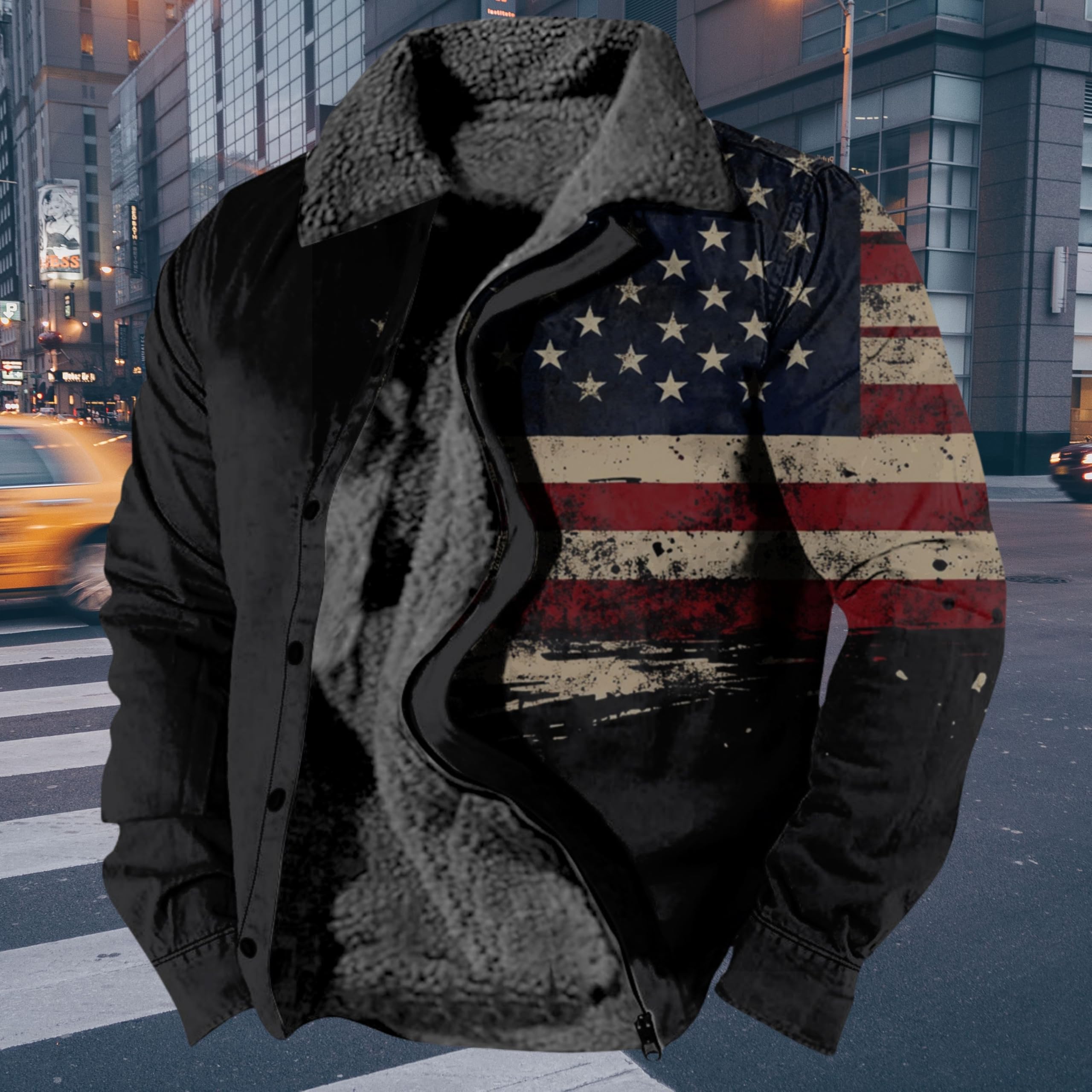 Foto 4 pulgar | Chaqueta Zocavia Western Aztec Fleece Para Hombre Otoño-invierno 4xl - Venta Internacional.