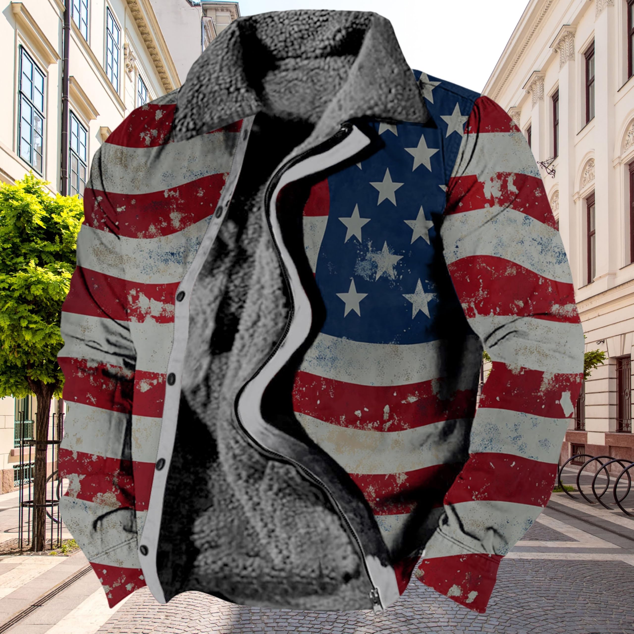 Foto 2 | Chaqueta Zocavia Western Aztec Fleece Para Hombre Otoño-invierno 3xl - Venta Internacional.