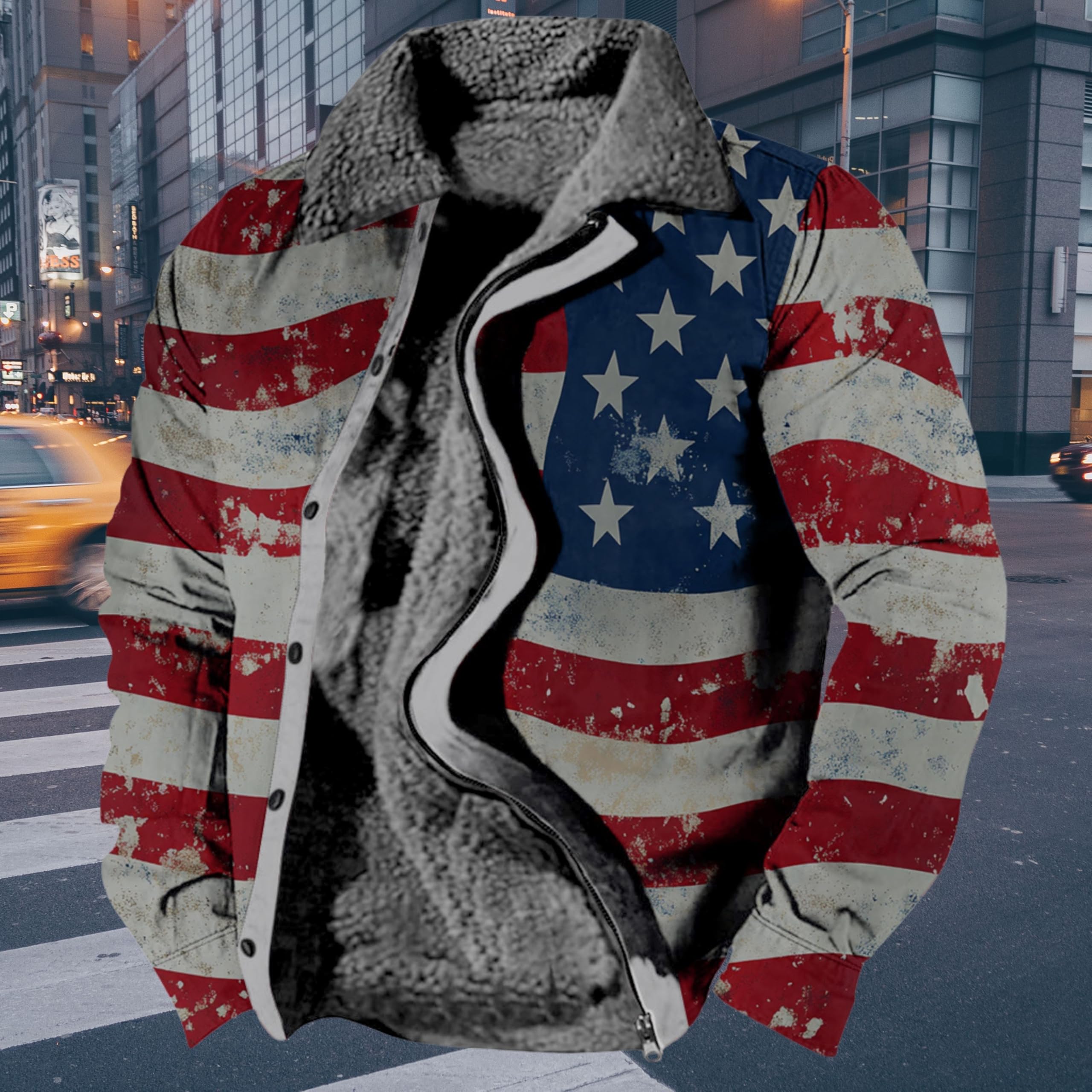 Foto 3 | Chaqueta Zocavia Western Aztec Fleece Para Hombre Otoño-invierno 3xl - Venta Internacional.