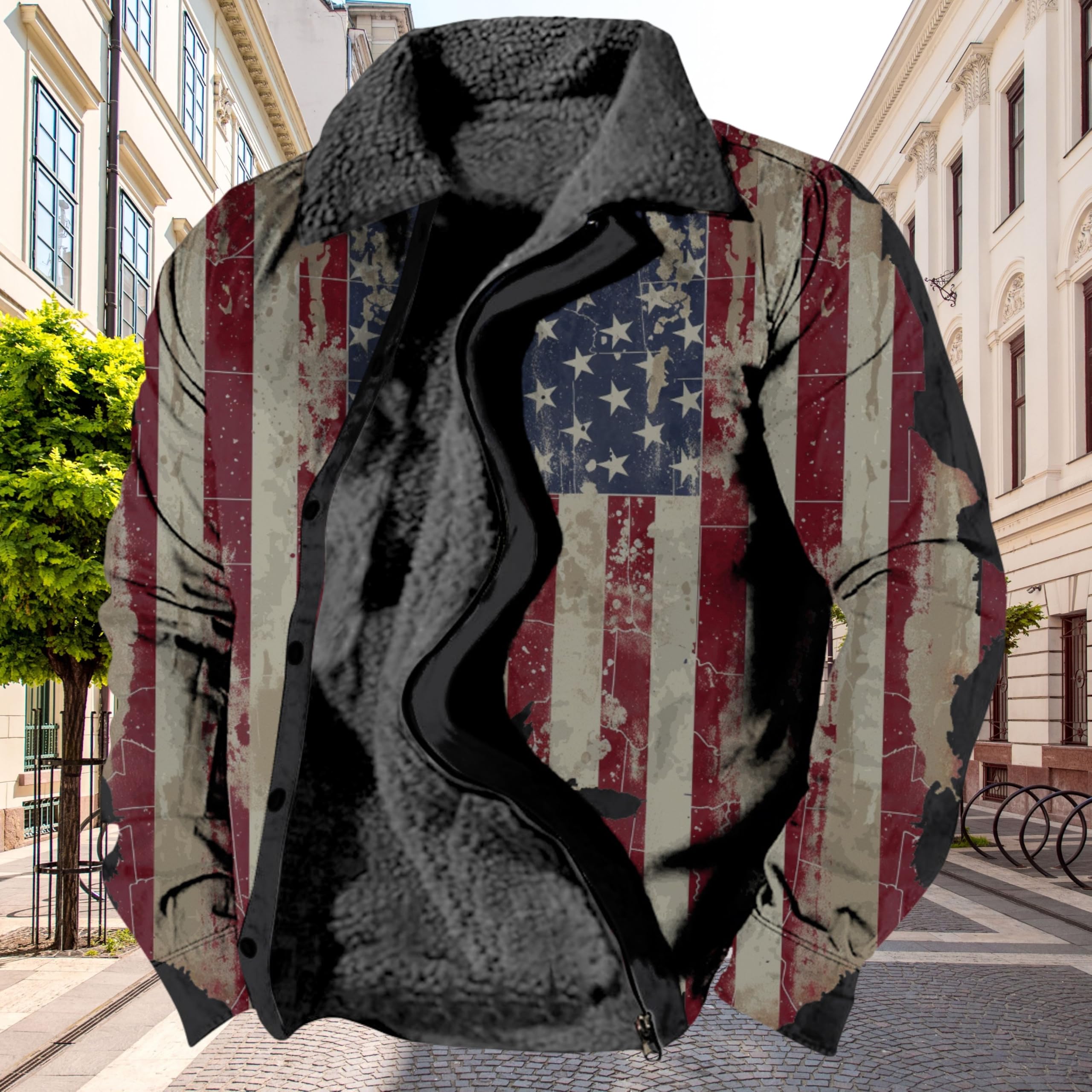 Foto 2 | Chaqueta Zocavia Western Aztec Fleece Para Hombre Otoño-invierno 3xl - Venta Internacional.