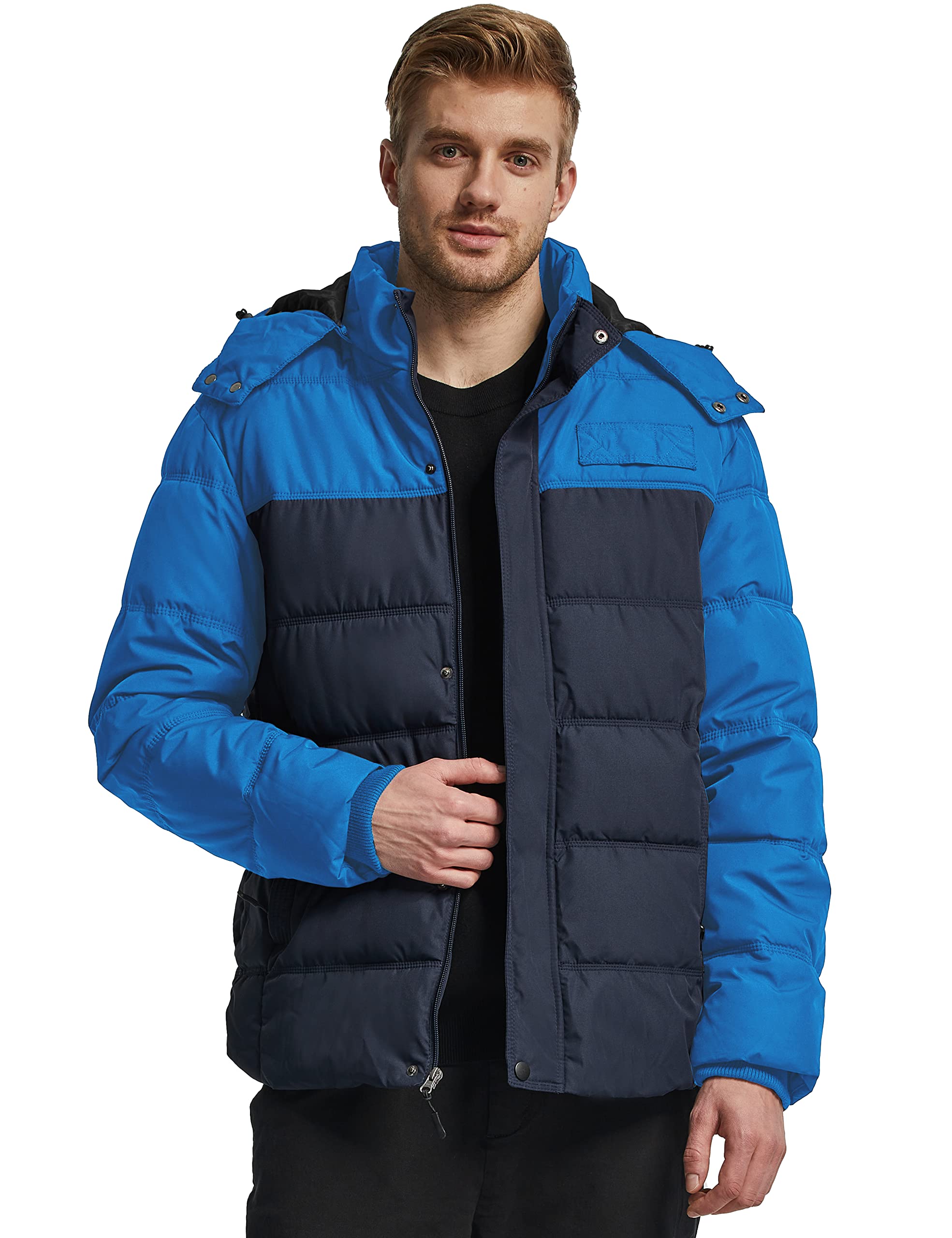 Foto 4 pulgar | Chamarra Wantdo Azul para Hombre- Venta Internacional