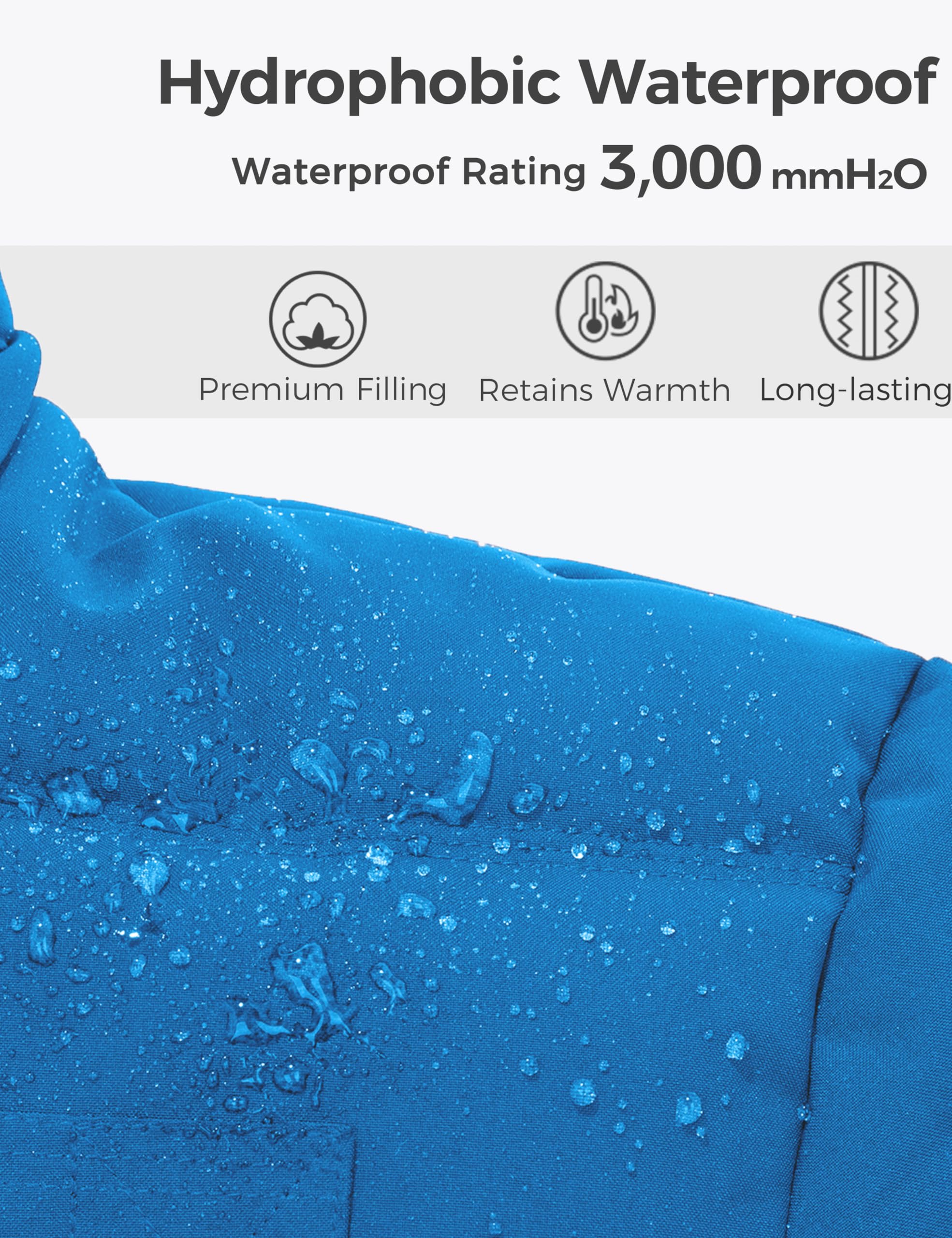 Foto 5 | Chamarra Wantdo Azul para Hombre- Venta Internacional