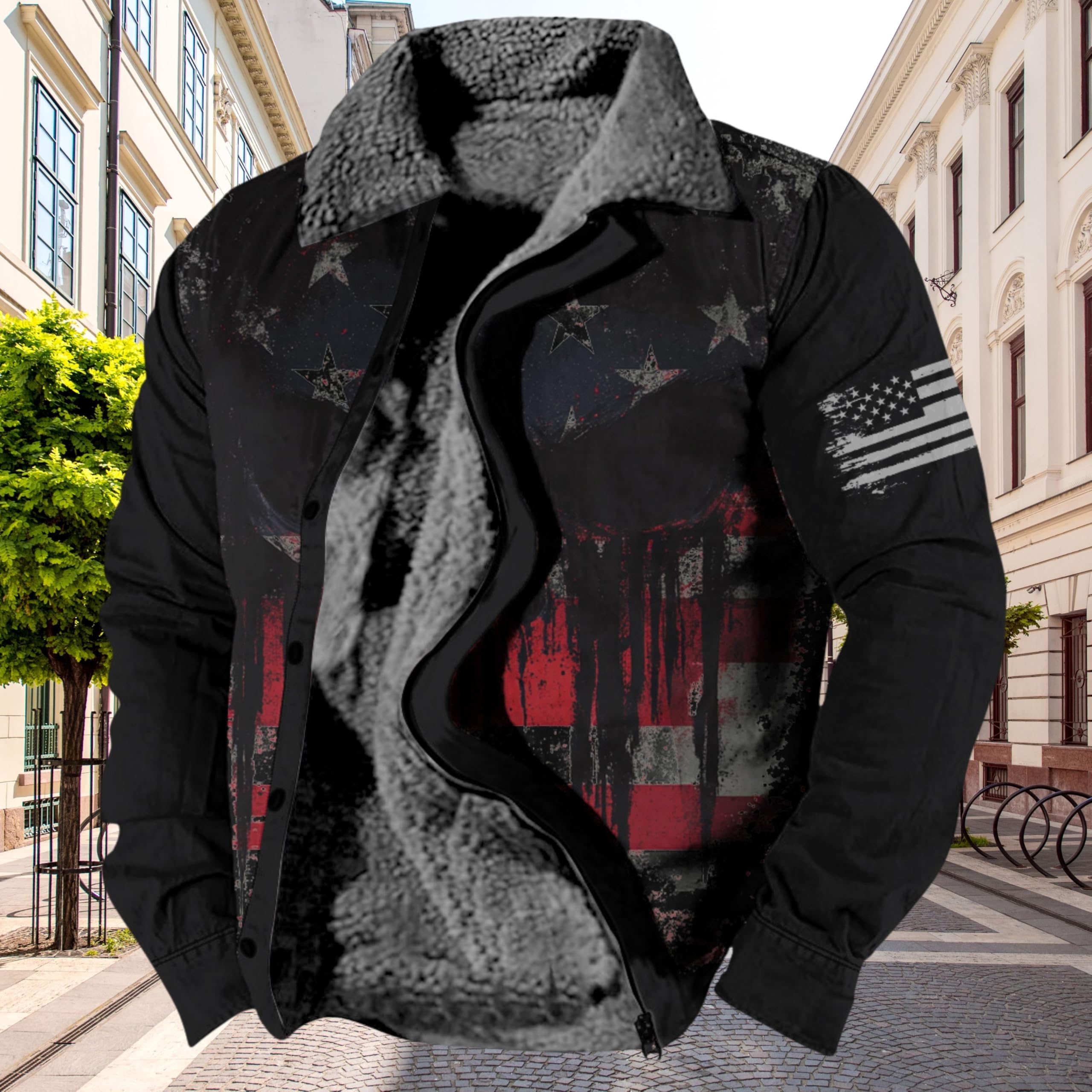 Foto 2 | Chaqueta Zocavia Western Aztec Fleece Para Hombre Otoño-invierno S - Venta Internacional.