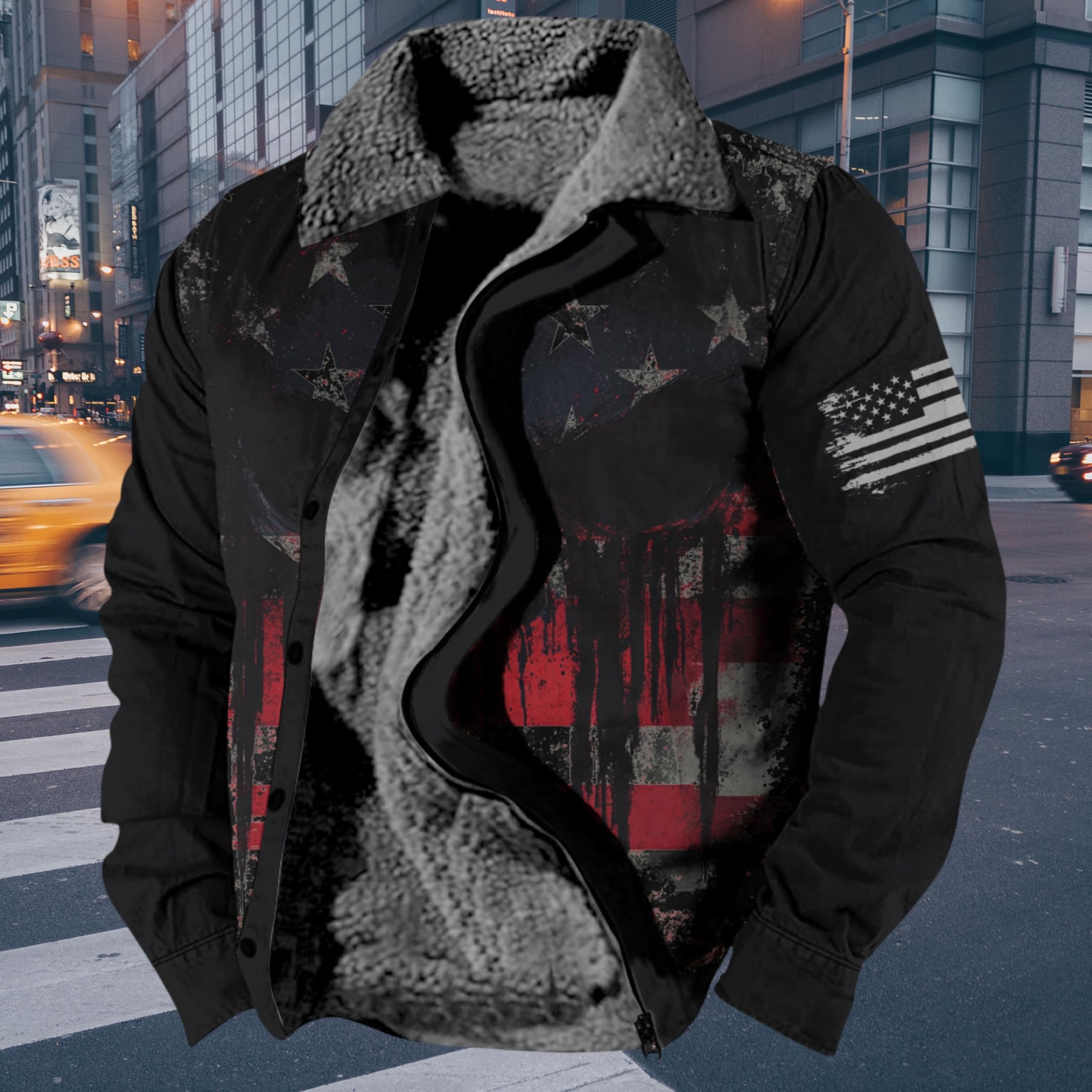 Foto 3 | Chaqueta Zocavia Western Aztec Fleece Para Hombre Otoño-invierno S - Venta Internacional.