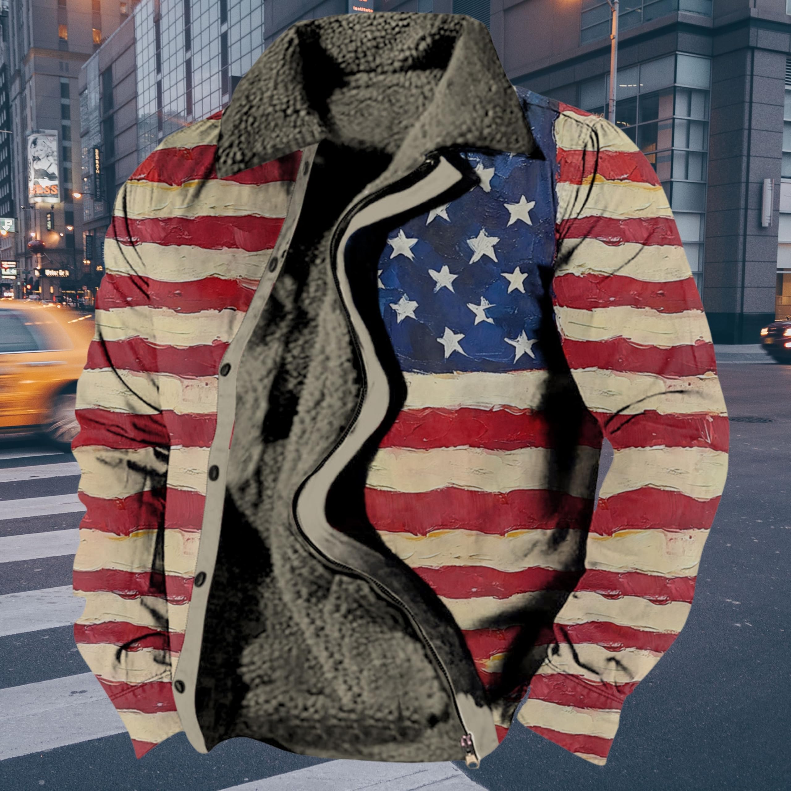 Foto 4 pulgar | Chaqueta Zocavia Western Aztec Fleece Para Hombre Otoño-invierno 3xl - Venta Internacional.