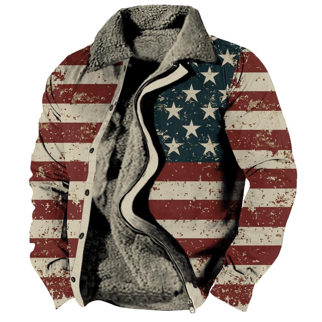 Foto 2 pulgar | Chaqueta Zocavia Western Aztec Fleece Para Hombre Otoño-invierno 4xl - Venta Internacional.