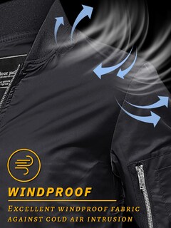 Foto 3 | Chaqueta Tacvasen Bomber A Prueba De Viento Ligera Para Hombre - Venta Internacional.