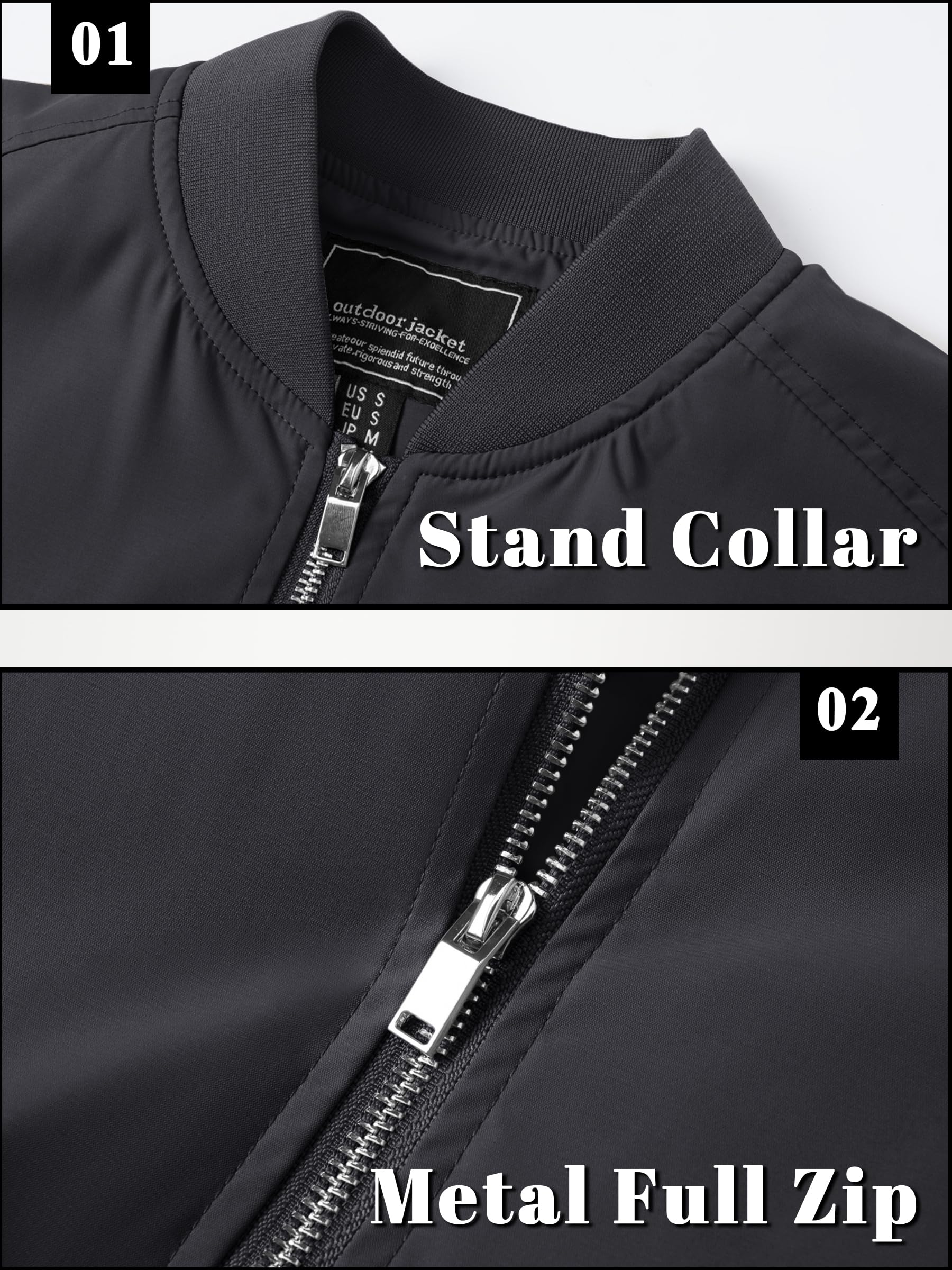 Foto 6 pulgar | Chaqueta Tacvasen Bomber A Prueba De Viento Ligera Para Hombre - Venta Internacional.