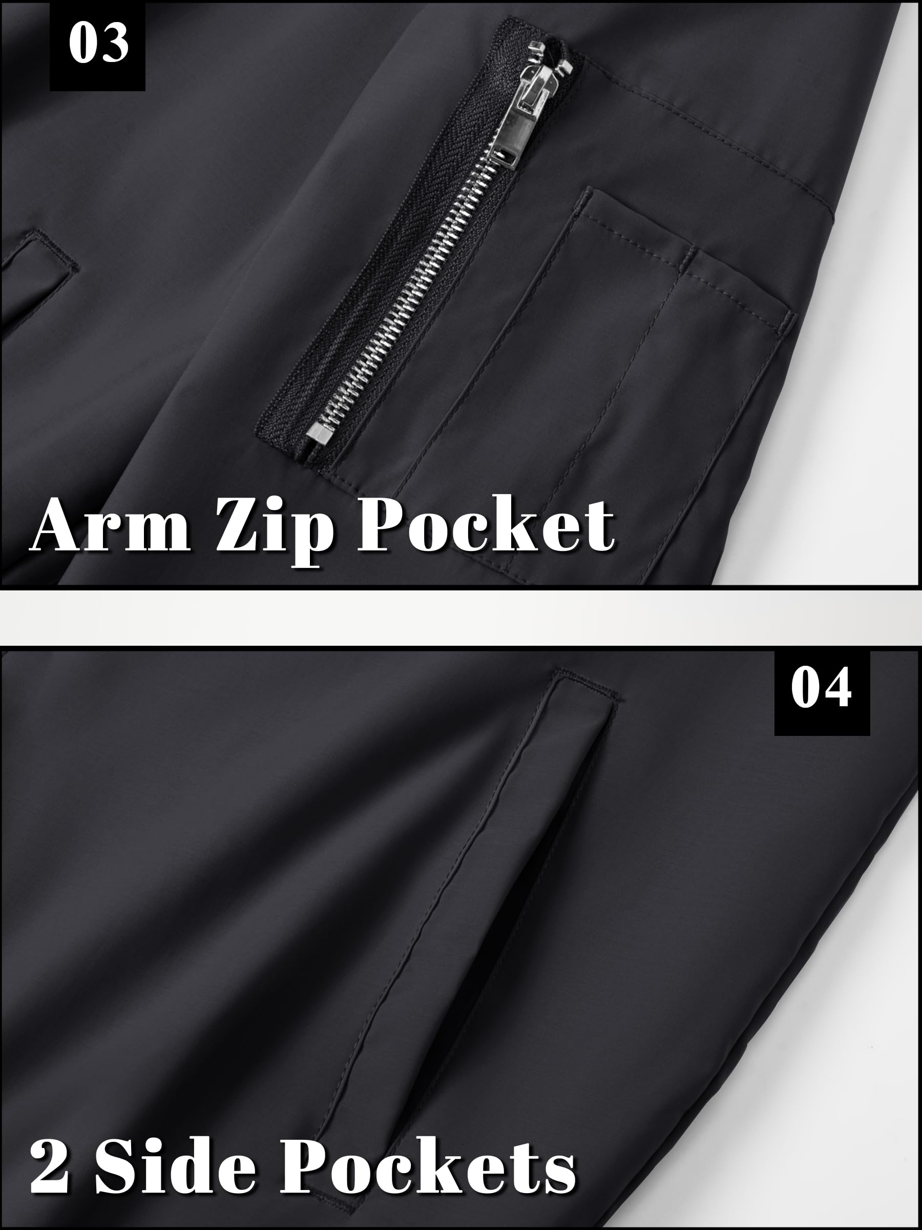 Foto 6 | Chaqueta Tacvasen Bomber A Prueba De Viento Ligera Para Hombre - Venta Internacional.