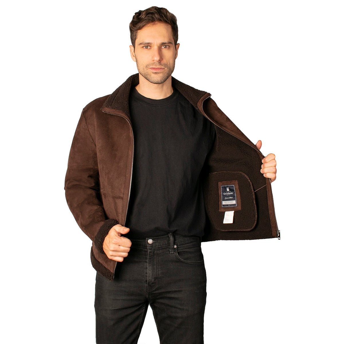 Foto 4 pulgar | Chamarra Greenlander Gamuza Para Hombre