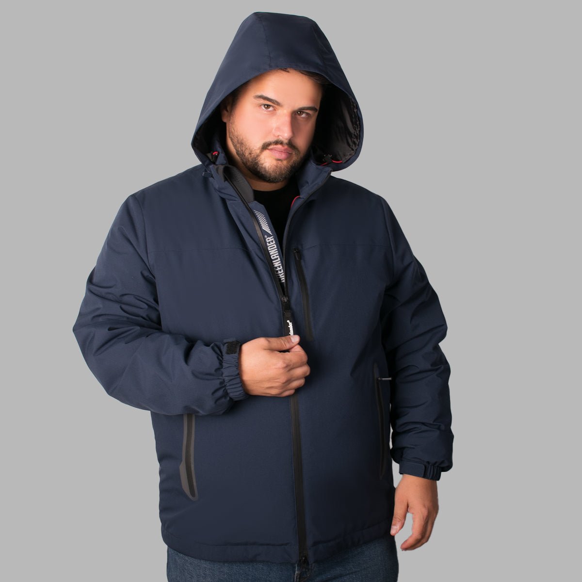 Foto 5 pulgar | Chamarra Greenlander Rompevientos Tallas Extra Para Hombre