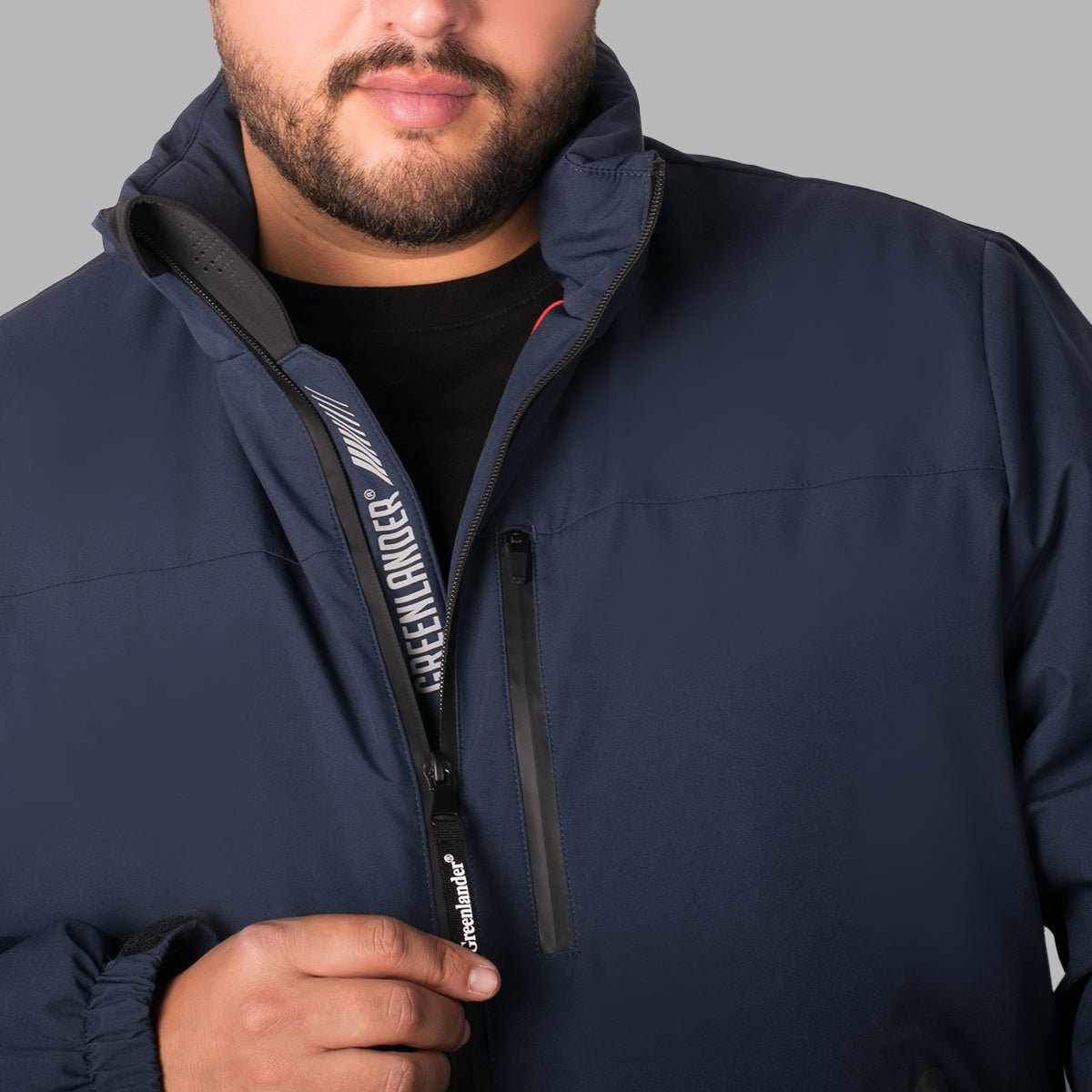 Foto 7 pulgar | Chamarra Greenlander Rompevientos Tallas Extra Para Hombre