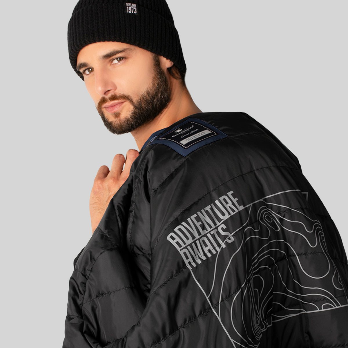 Foto 8 pulgar | Chamarra Greenlander Rompevientos Con Gorro Oculto Color Azul Marino Para Hombre