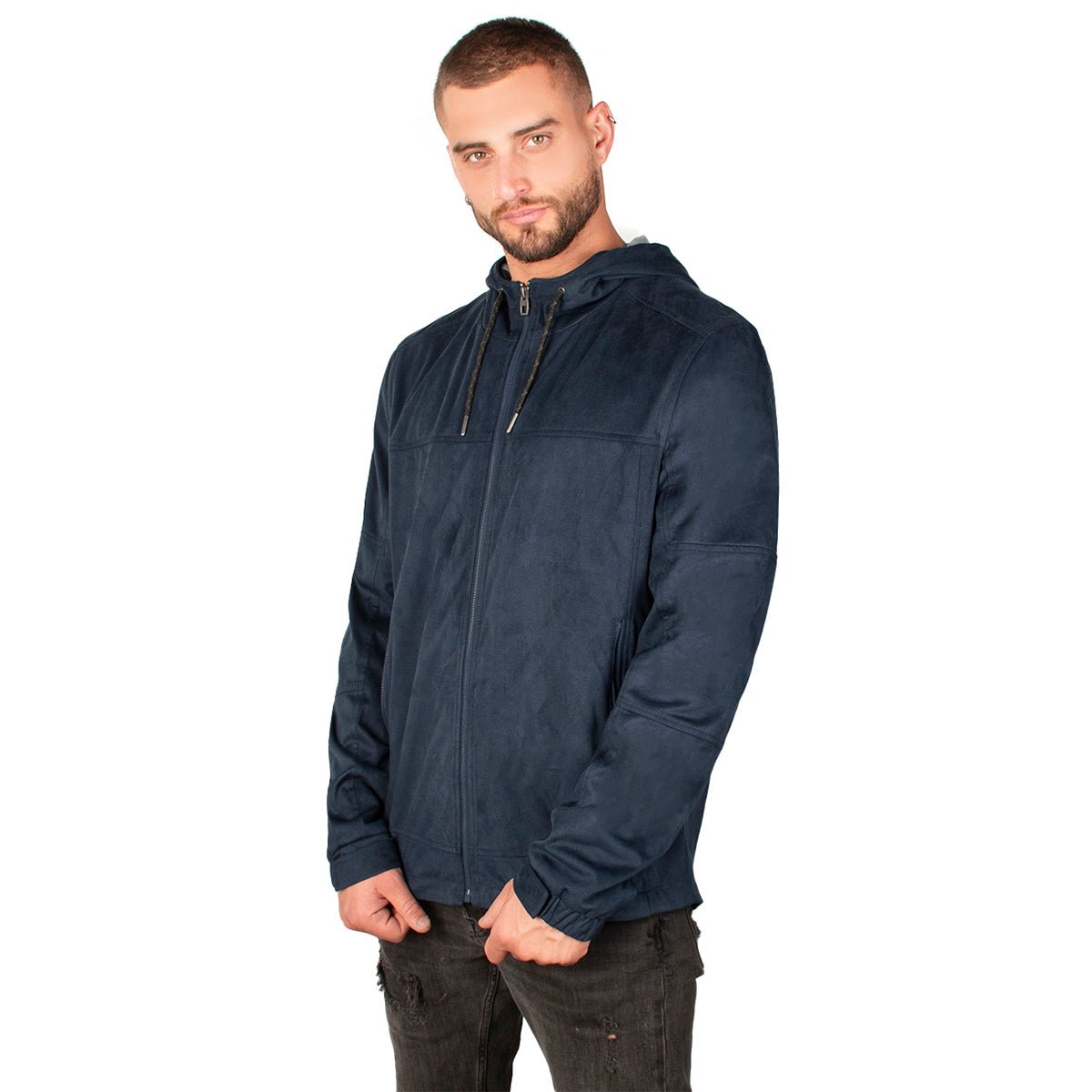 Foto 1 | Chamarra Greenlander Gamuza Con Gorro Para Hombre