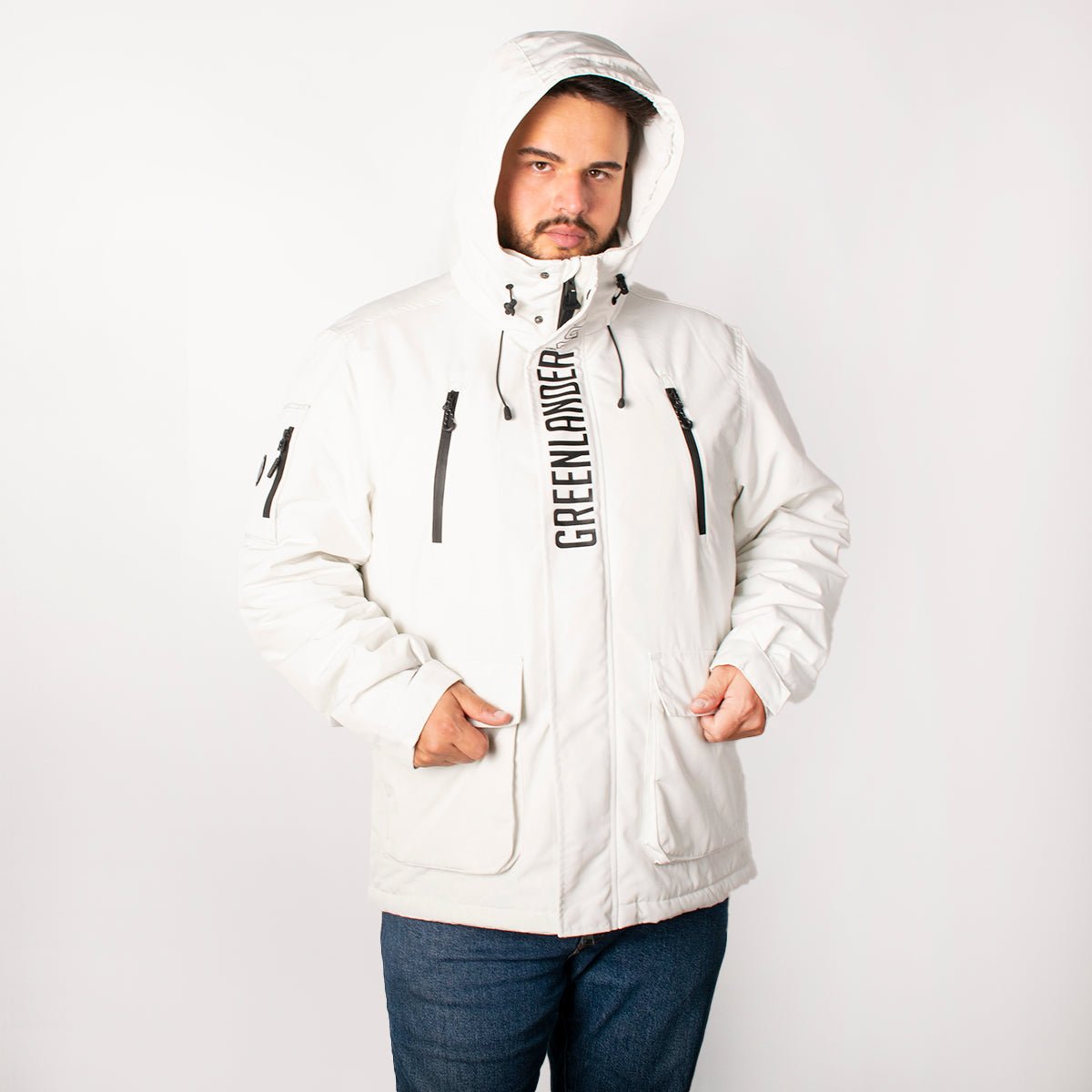 Foto 6 pulgar | Chamarra Greelander Rompevientos Tallas Extra Para Hombre